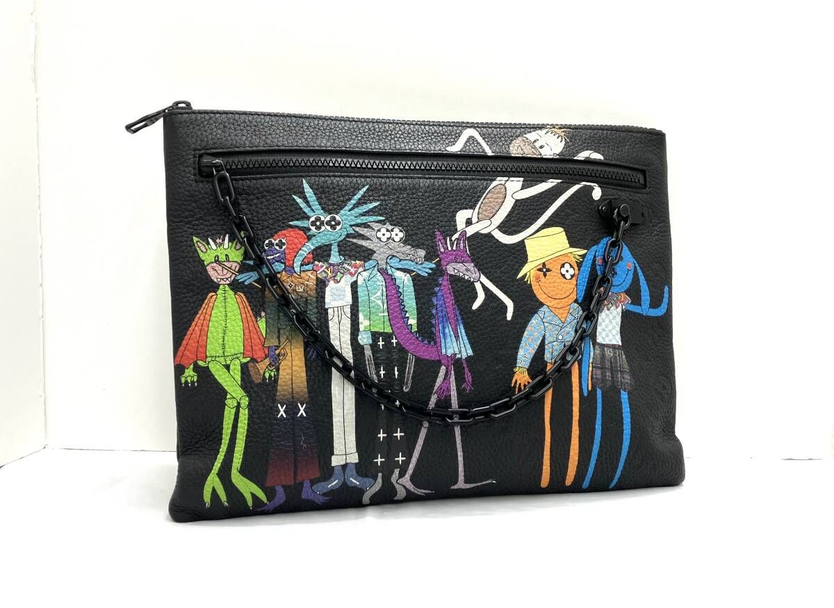LOUIS VUITTON ルイ ヴィトン モノグラム アンプラント ヴァージルアブロー LVフレンド ズームと仲間達の冒険 クラッチ バッグ