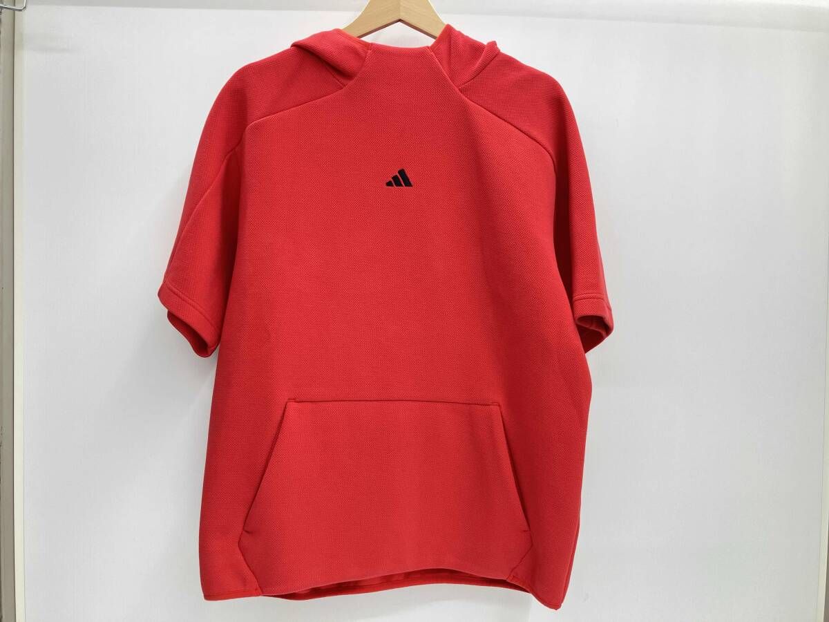adidas Golf アディダスゴルフ ゴルフウェア 半袖フーディー KL5272 M レッド