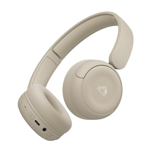 JVCケンウッド Victor HA-S60W-C ワイヤレスヘッドホン Bluetooth Ver.5.4 マイク付き マルチポイント 50時間再生 2WAY 有線 無線 軽量 コンパクト ベージュ