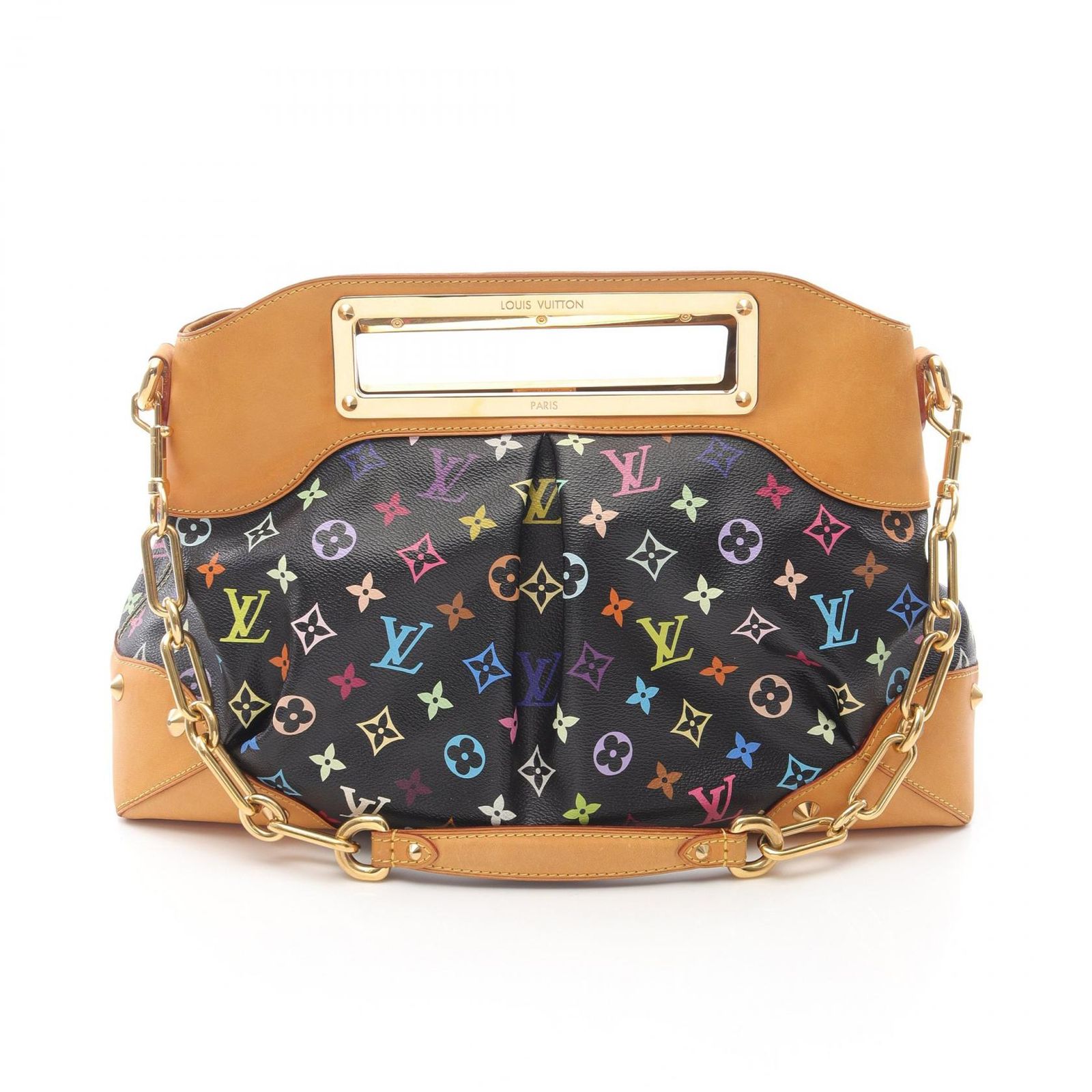 ルイ・ヴィトン LOUIS VUITTON ハンドバッグ ショルダーバッグ ジュディGM M40254 ノワール PVCコーティングキャンバス レザー ジュディGM レディース Used A