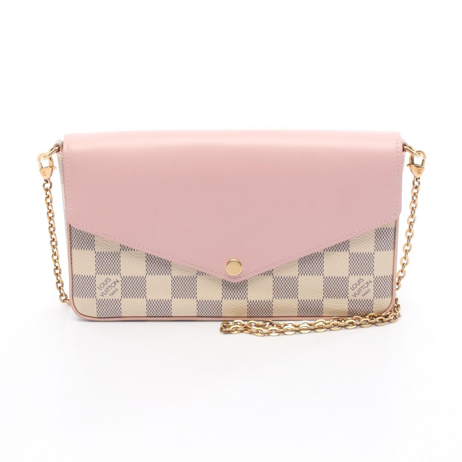 ルイ・ヴィトン LOUIS VUITTON ショルダーバッグ ポシェット フェリシー N60235 オードローズ PVCコーティングキャンバス レザー ポシェット・フェリシー レディース