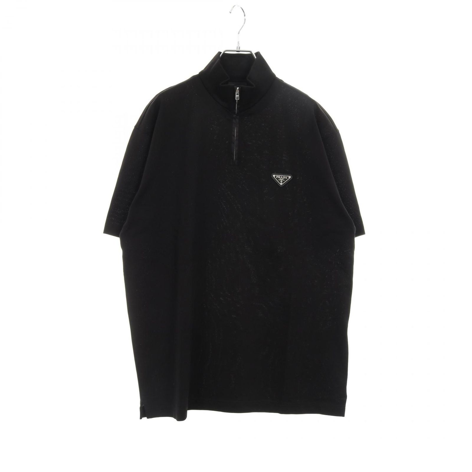 プラダ PRADA ポロシャツ ピケ Re-Nylon モックタートルネック コットン トップス メンズ Used A
