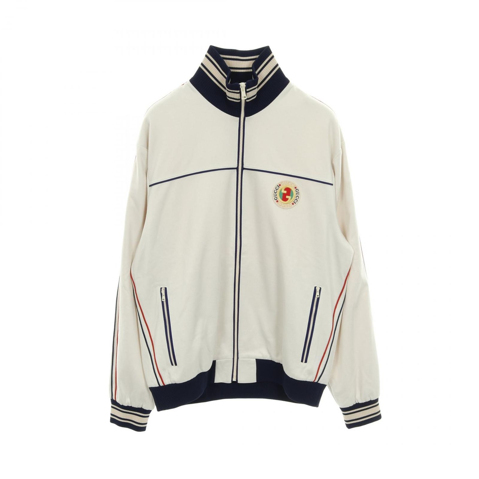 グッチ GUCCI ブルゾン 752285 ホワイト/ブルー/レッド その他 トラックジャケット メンズ Used A