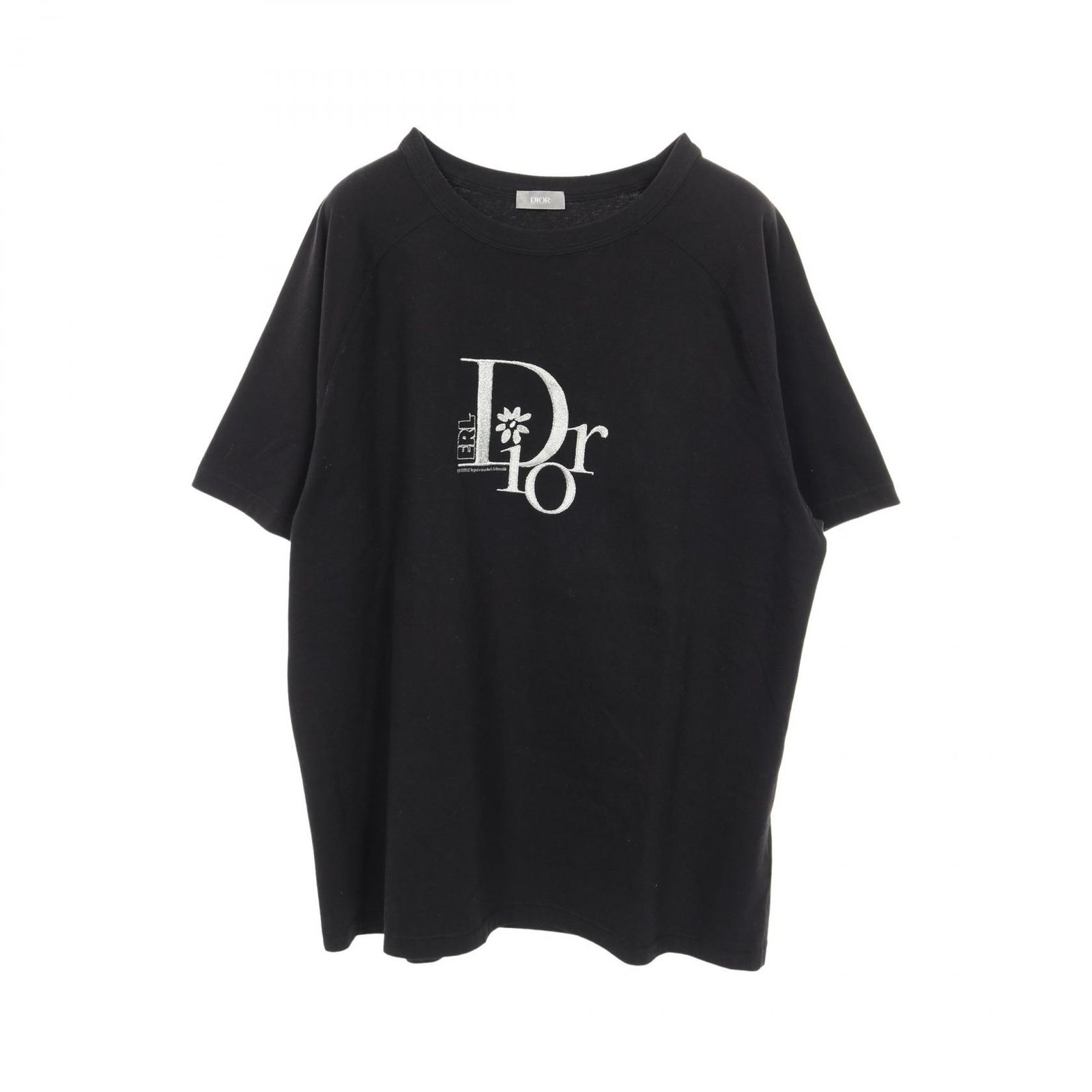 ディオール Dior 半袖Tシャツ DIOR × ERL 313J647A0817 ブラック コットン Tシャツ メンズ Used A