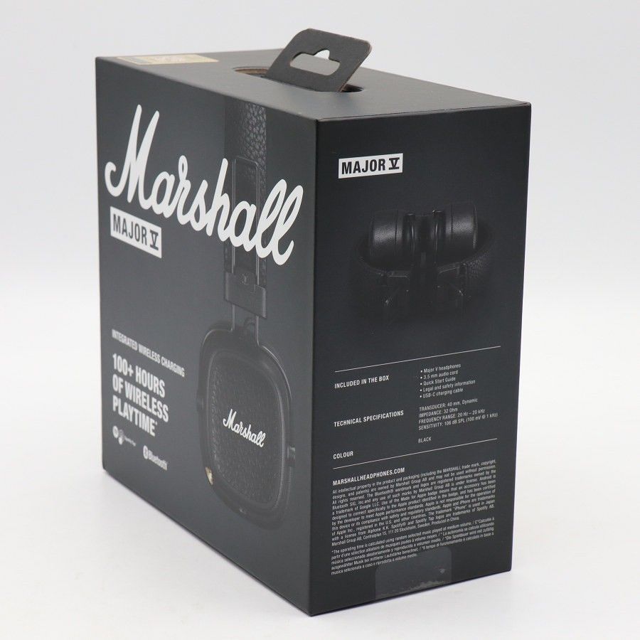 新品未開封】Marshall MAJOR V ブラック ヘッドホン ワイヤレス