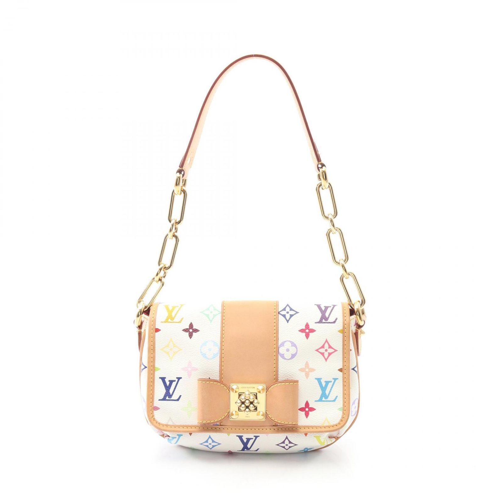 ルイ・ヴィトン LOUIS VUITTON ショルダーバッグ パティ M40305 ブロン PVCコーティングキャンバス レザー パティ レディース Used B