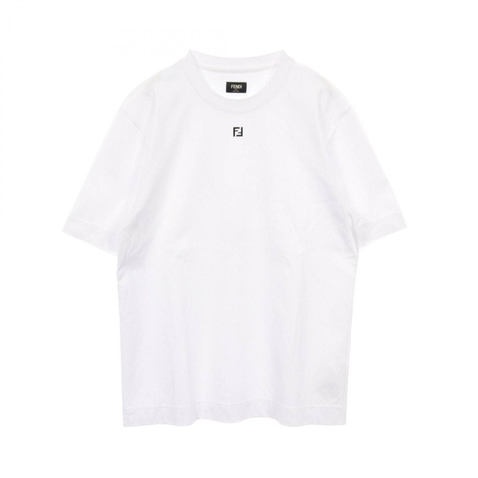 フェンディ FENDI 半袖Tシャツ FFロゴ コットン Tシャツ メンズ Used A