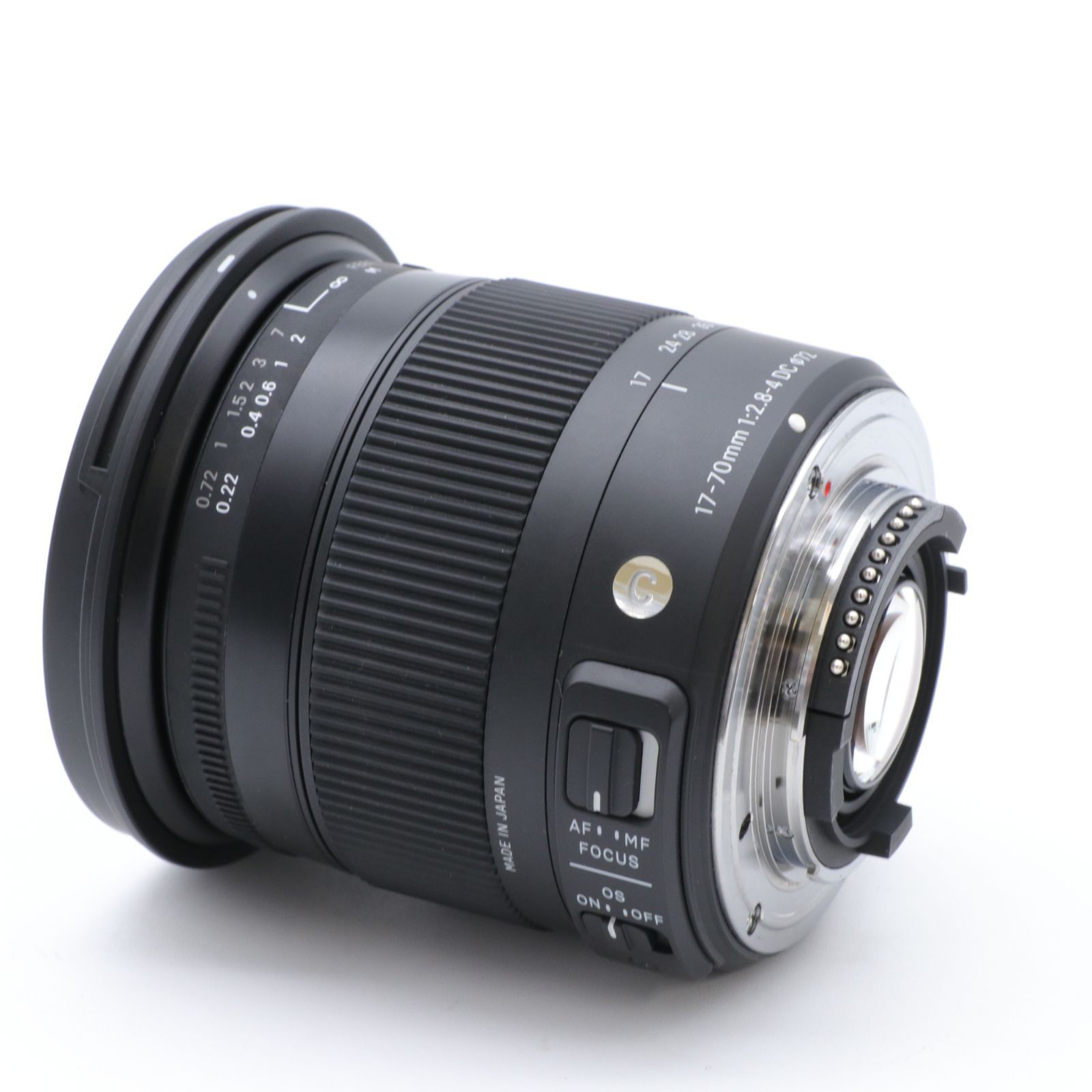 送料無料】【良品】SIGMA 17-70mm F2.8-4 DC MACRO OS HSM Nikon F-DX 