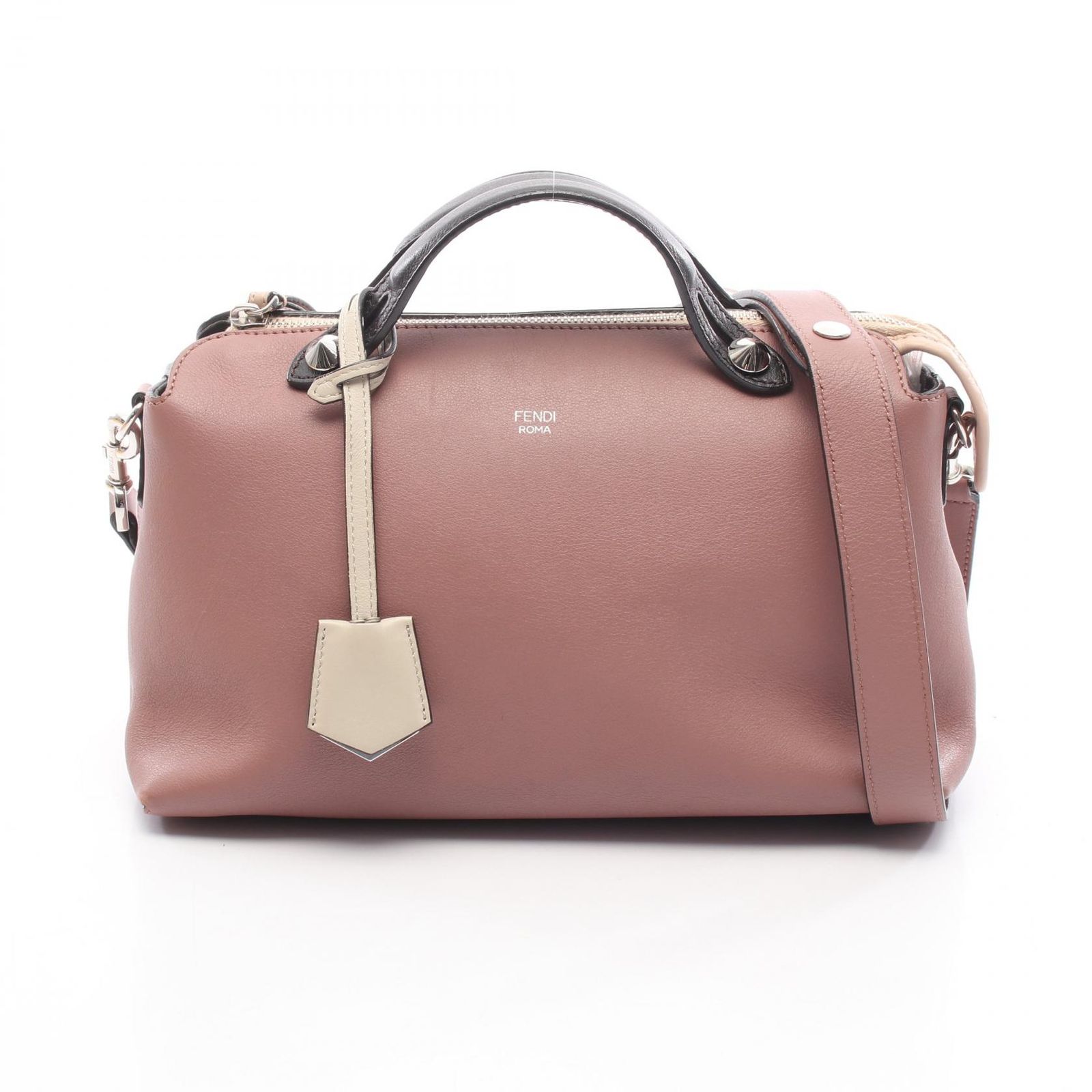 フェンディ FENDI ハンドバッグ BY THE WAY MEDIUM バイザウェイ ミディアム 8BL124 ダークピンク レザー バイザウェイ スモール レディース Used B