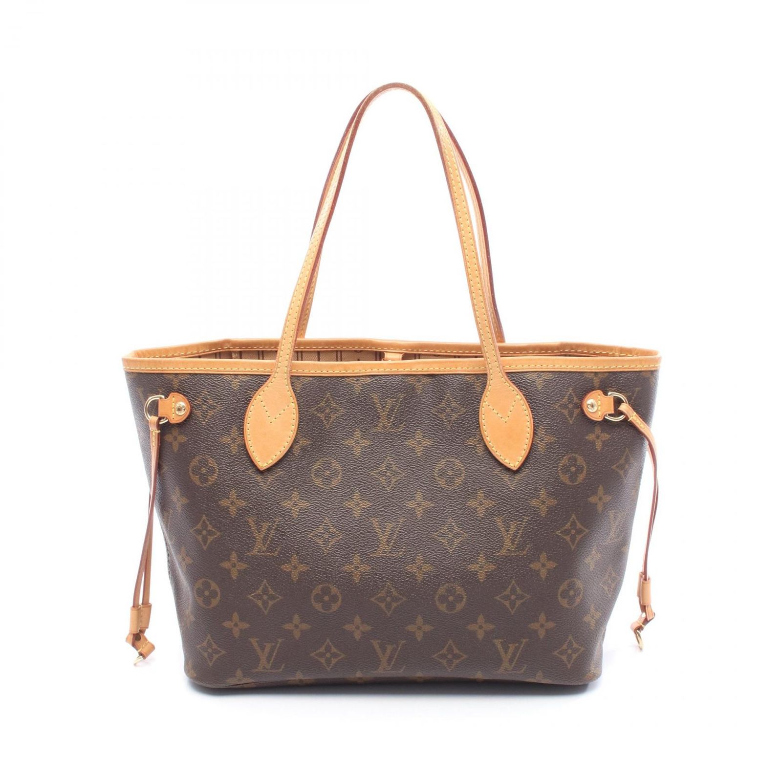 ルイ・ヴィトン LOUIS VUITTON トートバッグ ネヴァーフルPM M40155 PVCコーティングキャンバス レザー ネヴァーフルPM レディース Used B