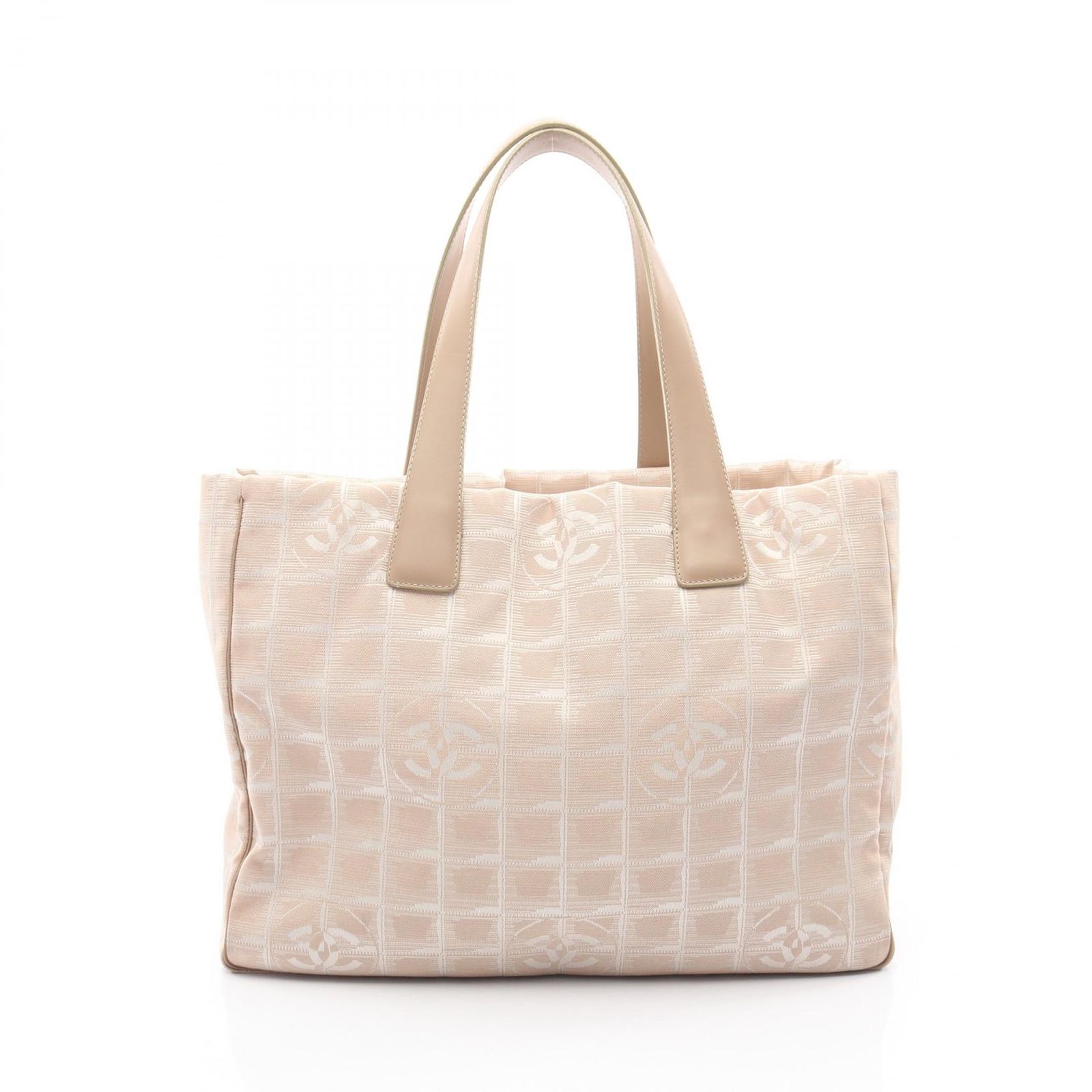 シャネル CHANEL トートバッグ ニュートラベルラインMM ベージュ レザー ニュートラベルライントートMM レディース Used B