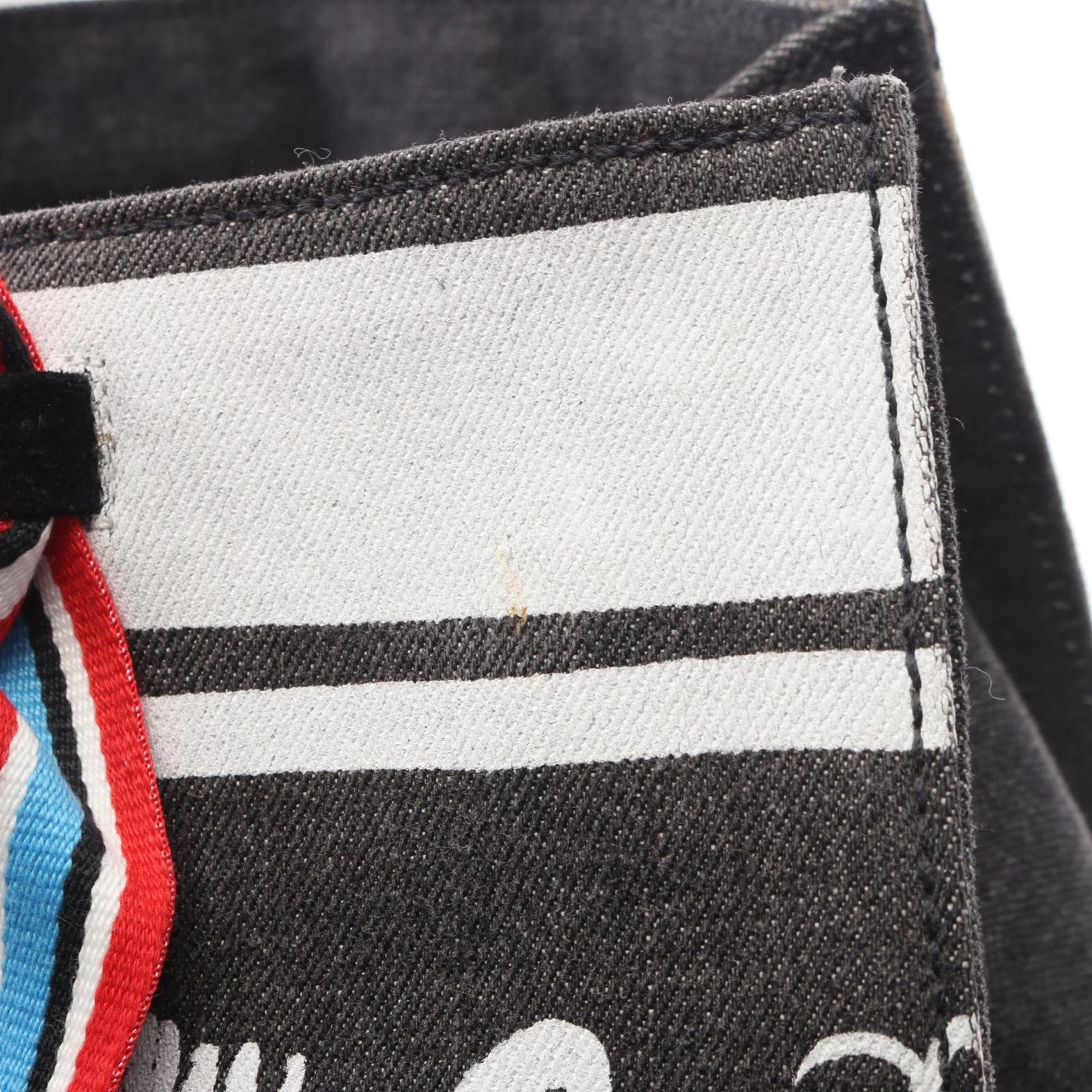 ミュウ ミュウ Miu Miu トートバッグ DENIM LOGO デニムブラック 