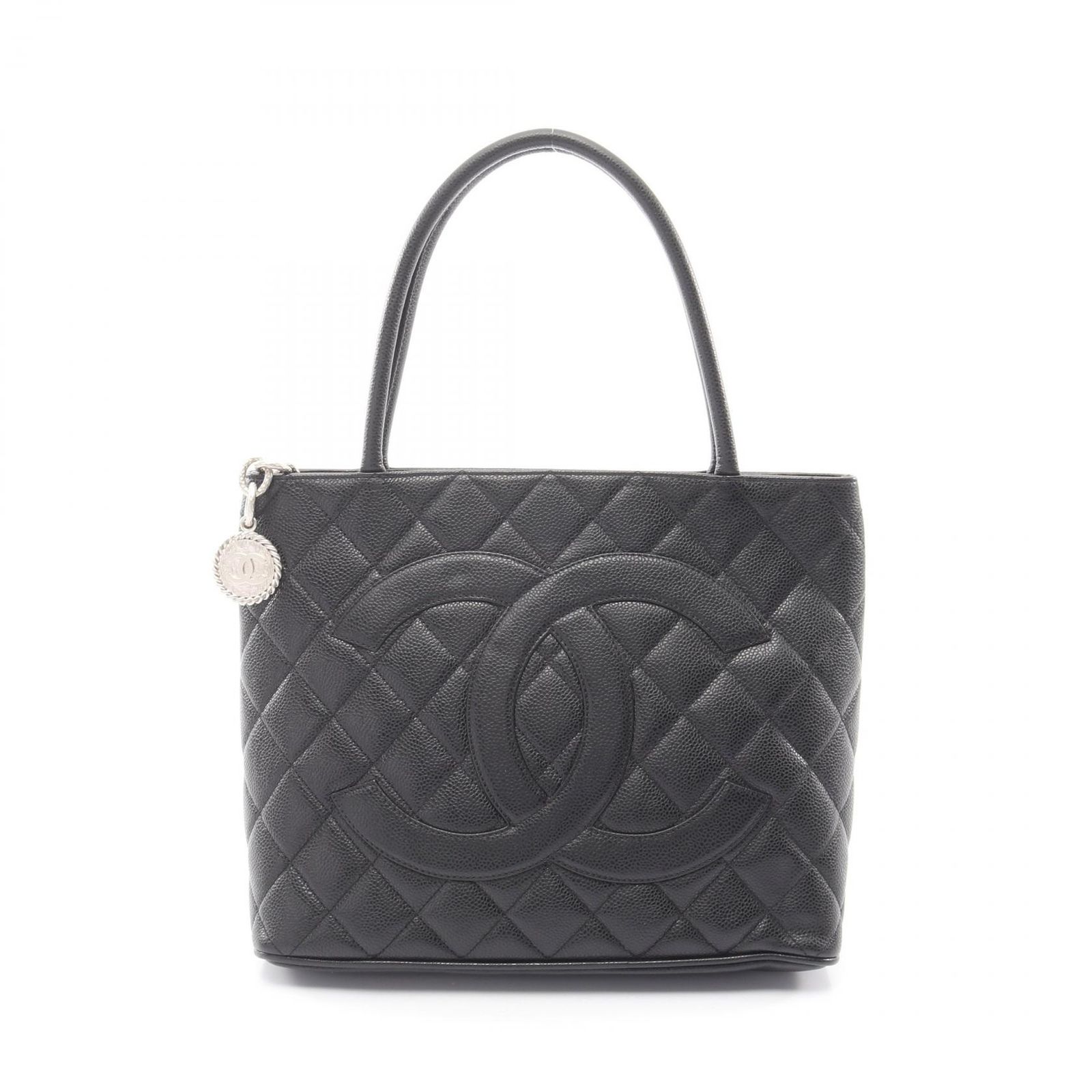 シャネル CHANEL トートバッグ 復刻トート ブラック キャビアスキン(グレインドカーフ) 復刻トート レディース Used A