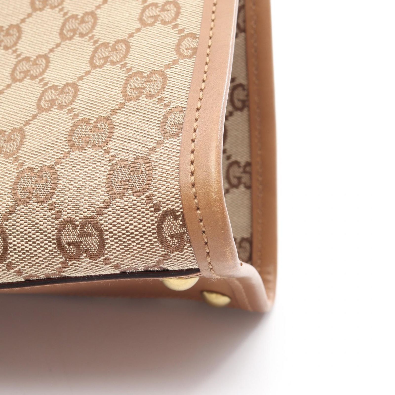 本物 グッチ GUCCI GGキャンバス ショルダーバッグ ベージュ 110292 バッグ 中古・ GG グッチ バッグ ショルダー レディース 中古 GGキャンバス レザー