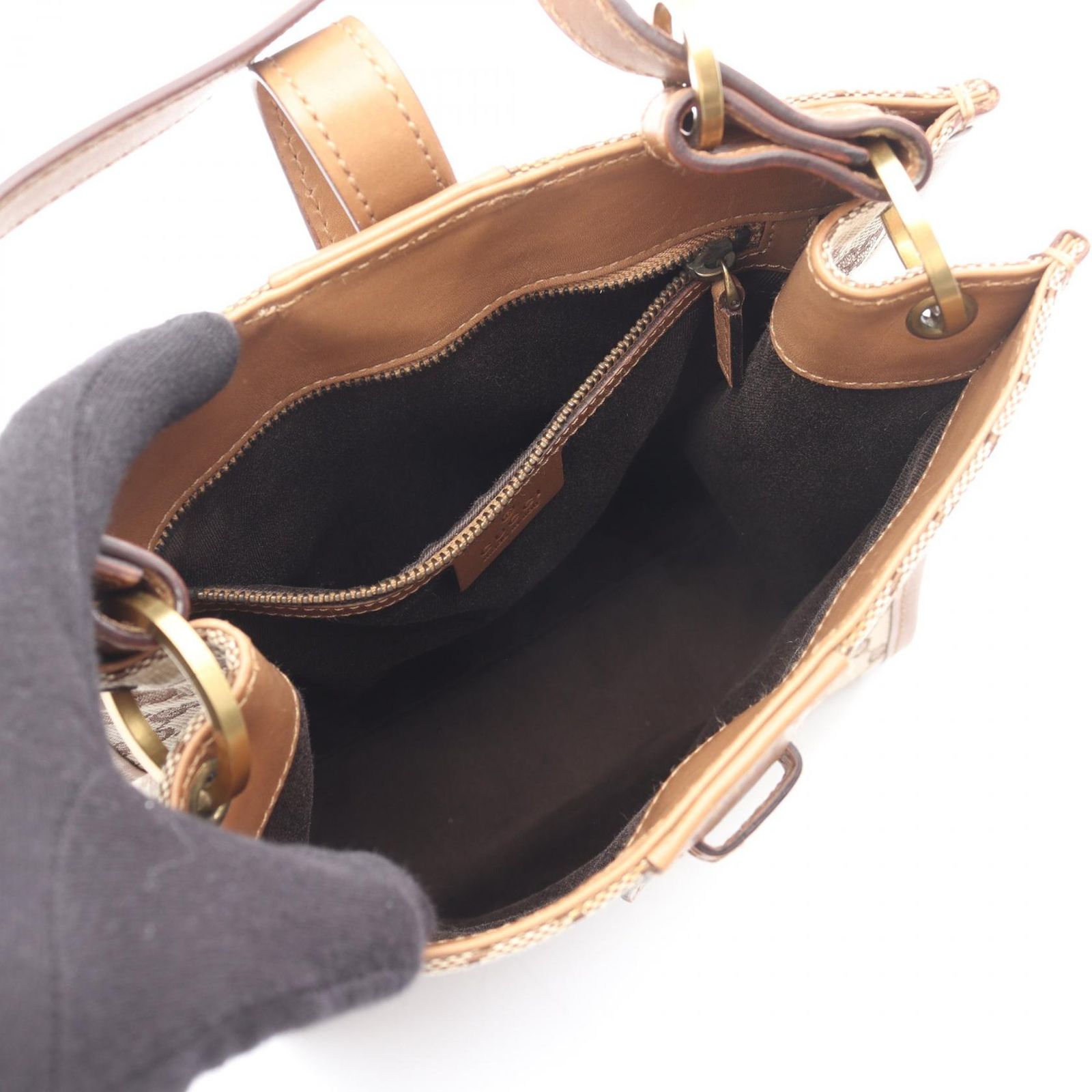 本物 グッチ GUCCI GGキャンバス ショルダーバッグ ベージュ 110292 バッグ 中古・ GG グッチ バッグ ショルダー レディース 中古 GGキャンバス レザー
