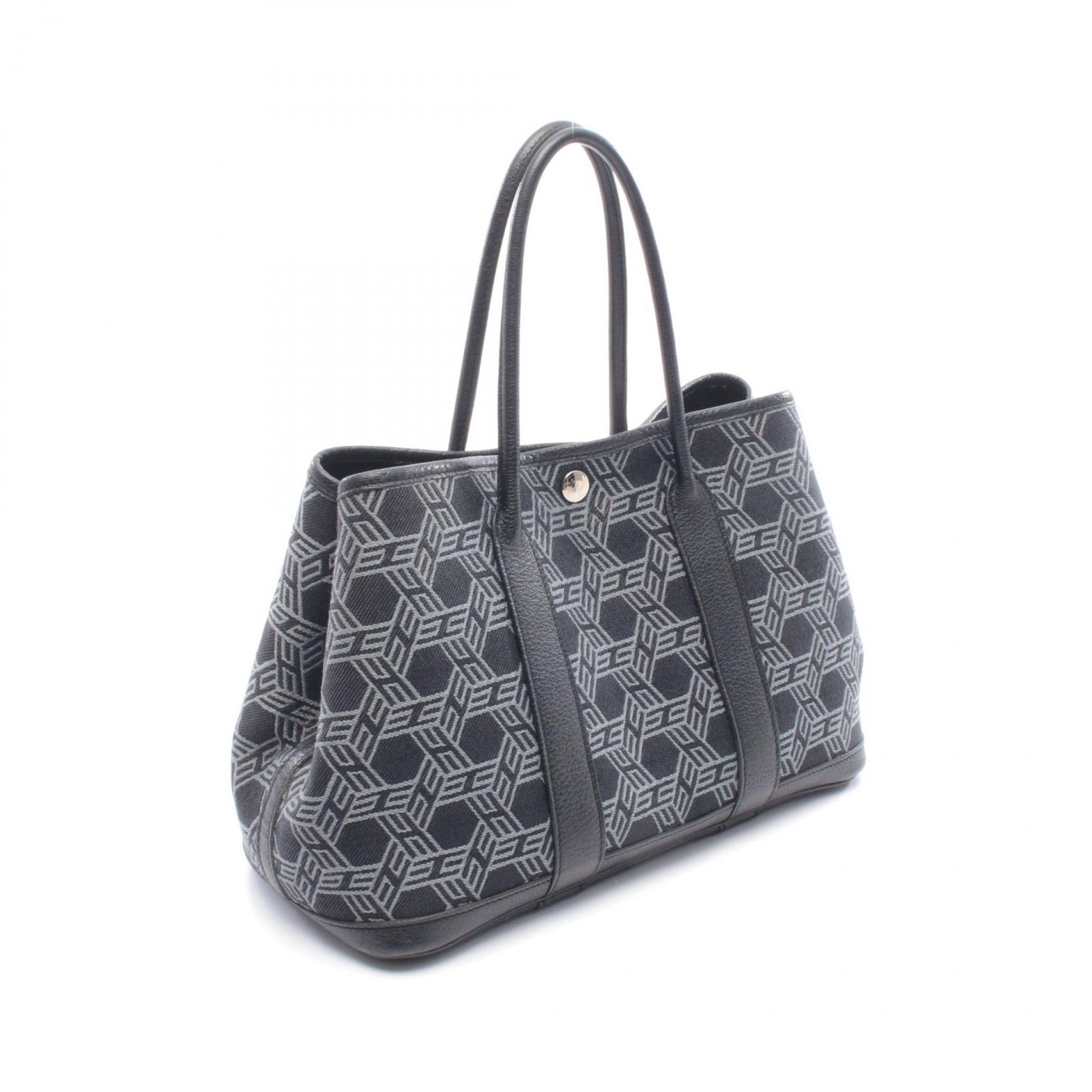 エルメス HERMES トートバッグ ガーデンパーティTPM ブラック レザー 