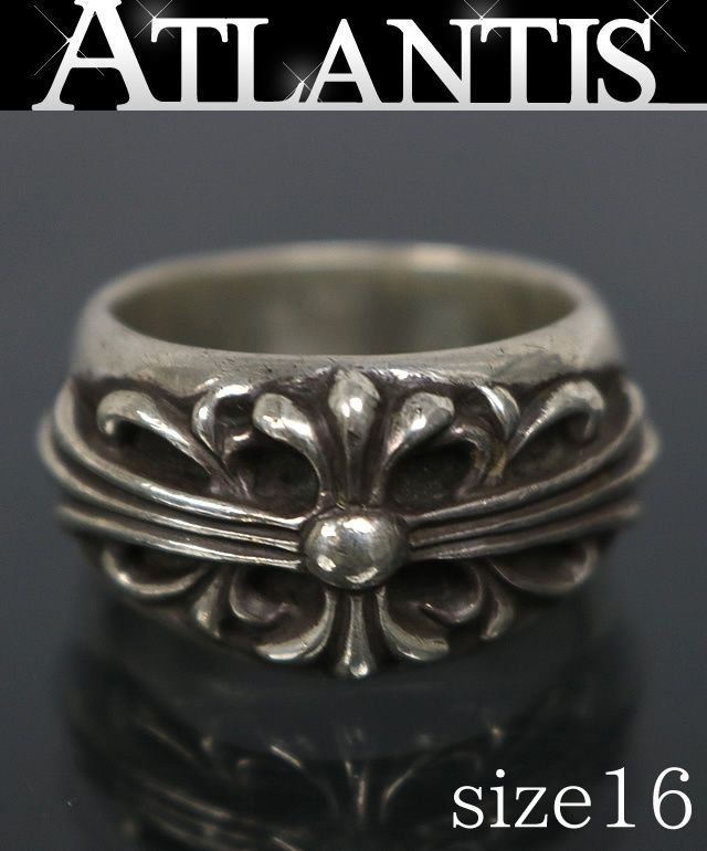 CHROME HEARTS 銀座店 クロムハーツ フローラルクロス リング 指輪 メンズ シルバー SV925 約16号 103069