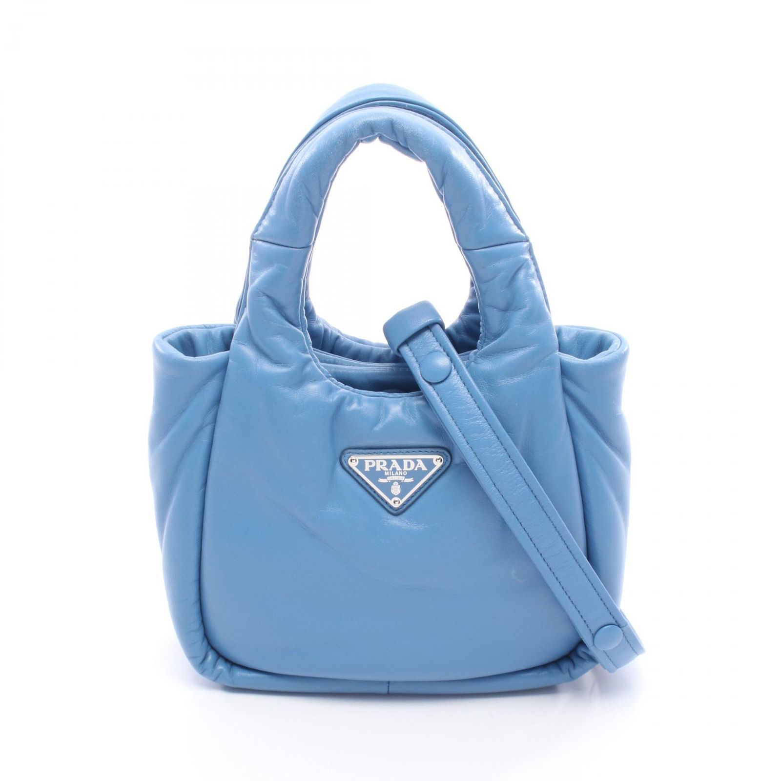 プラダ PRADA ハンドバッグ パデッド 2WAY 1BA359 オンダ レザー パデッド 2wayハンド レディース Used A