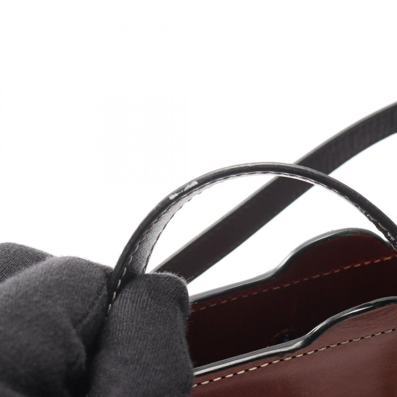 ロエベ LOEWE トートバッグ LAZO ラゾ ブラック/ブラウン レザー ラゾ 