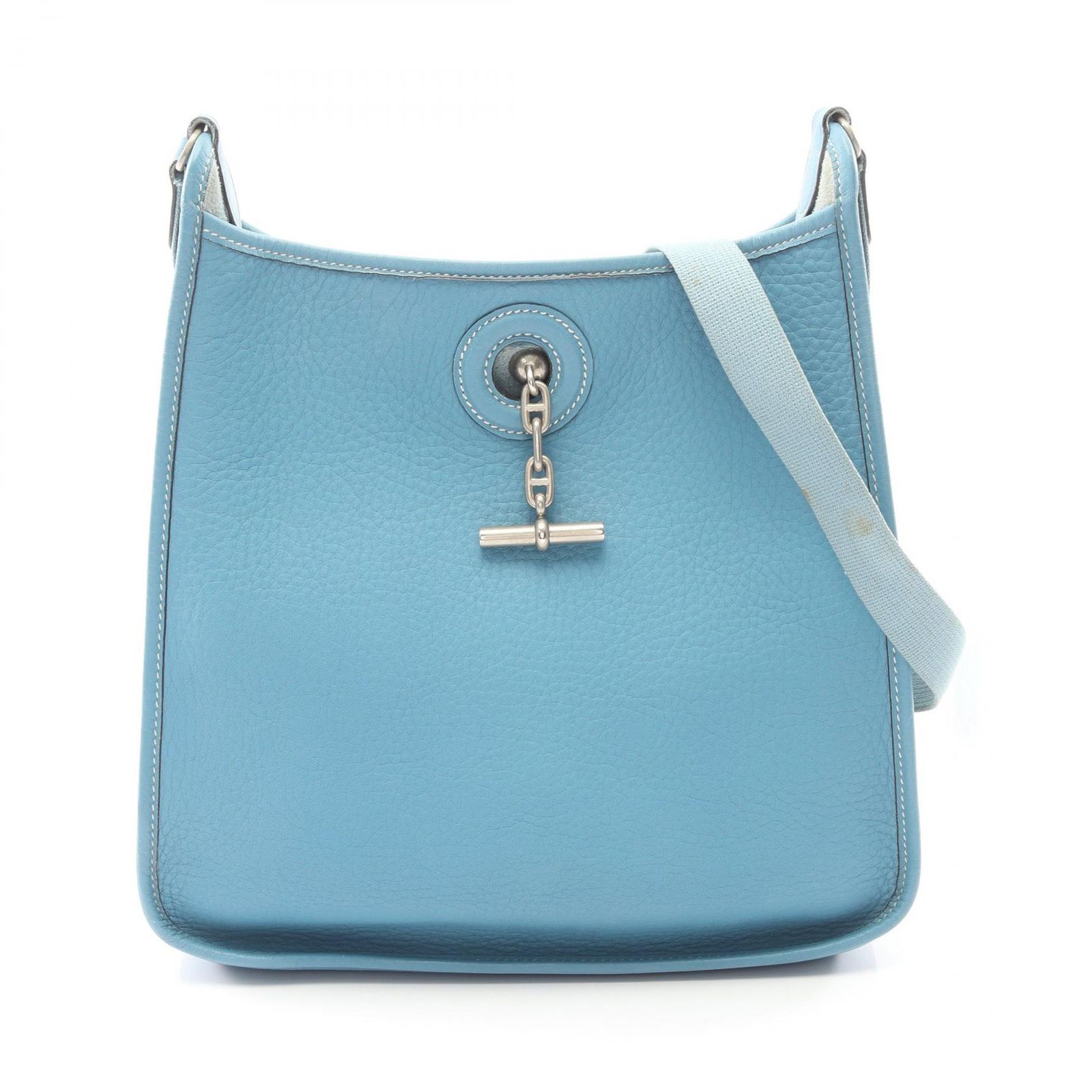 エルメス HERMES ショルダーバッグ ヴェスパPM ブルージーン レザー ヴェスパPM ブルージーン レディース Used B