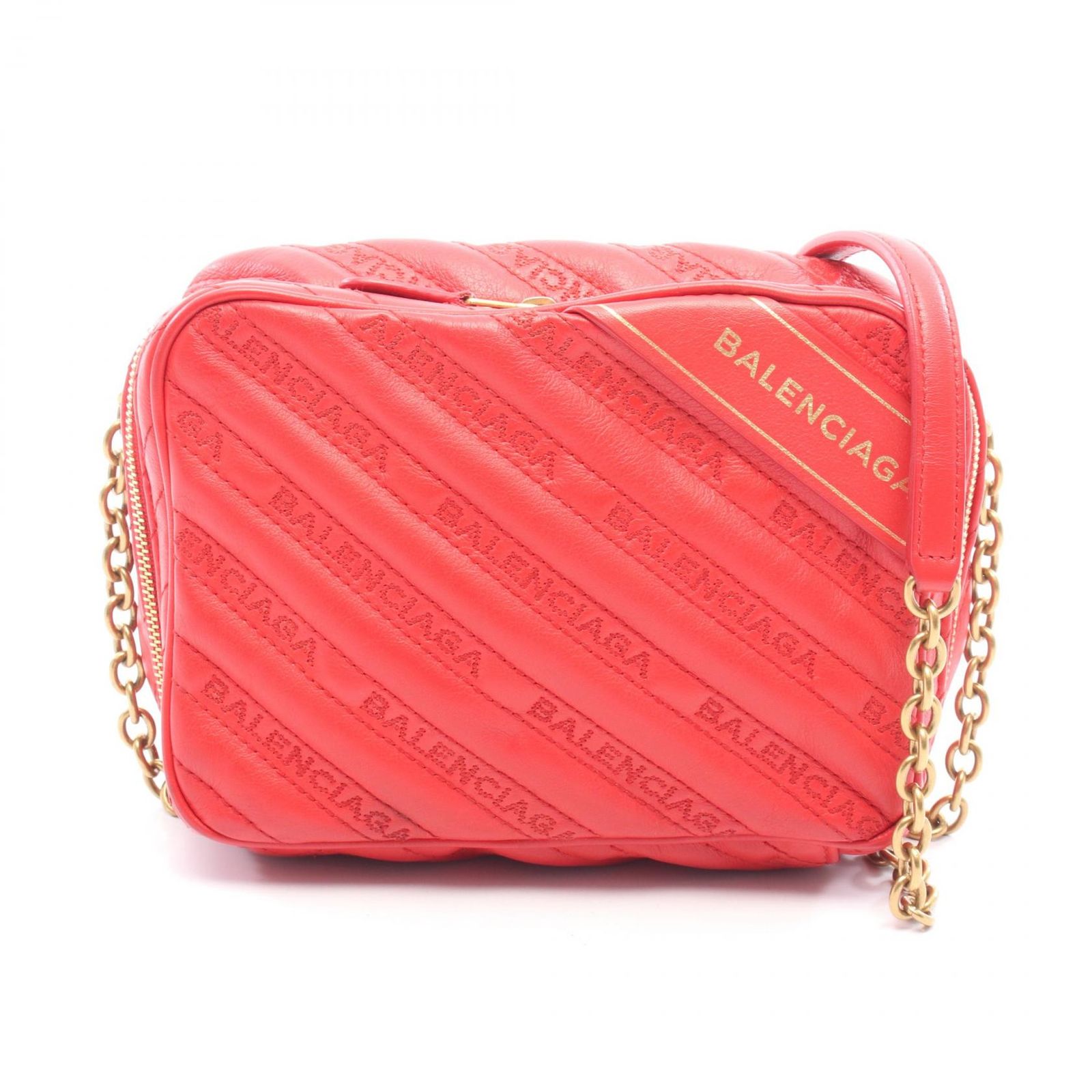 バレンシアガ BALENCIAGA ショルダーバッグ ブランケットリポーターXS