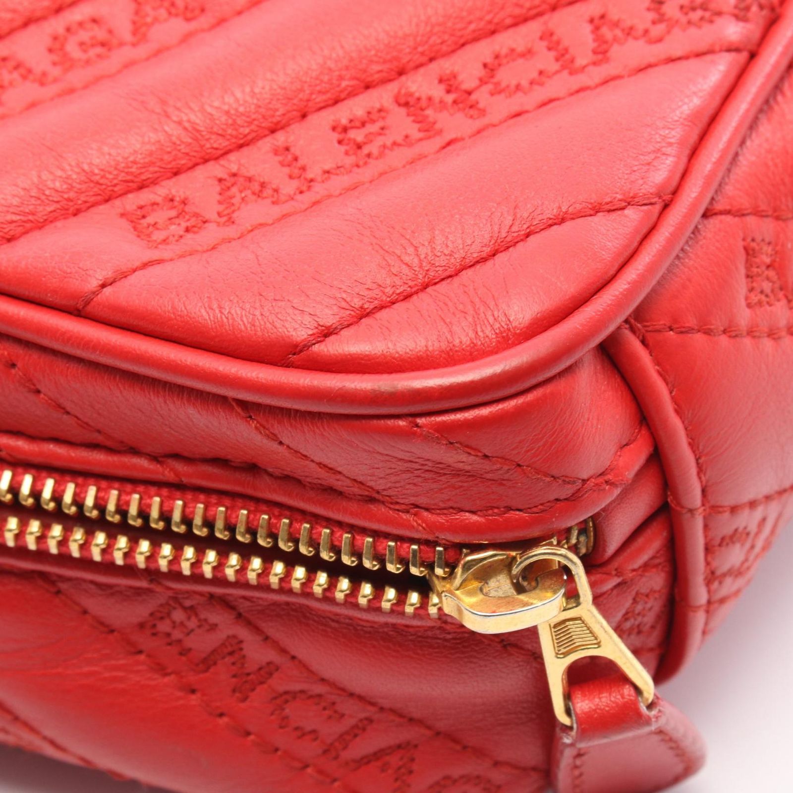 バレンシアガ BALENCIAGA ブランケットリポーターXS ショルダーバッグ バッグ レザー レディース ブラック系 502026 【中古】 BALENCIAGA（バレンシアガ） 502026 ブランケットリポーターXS