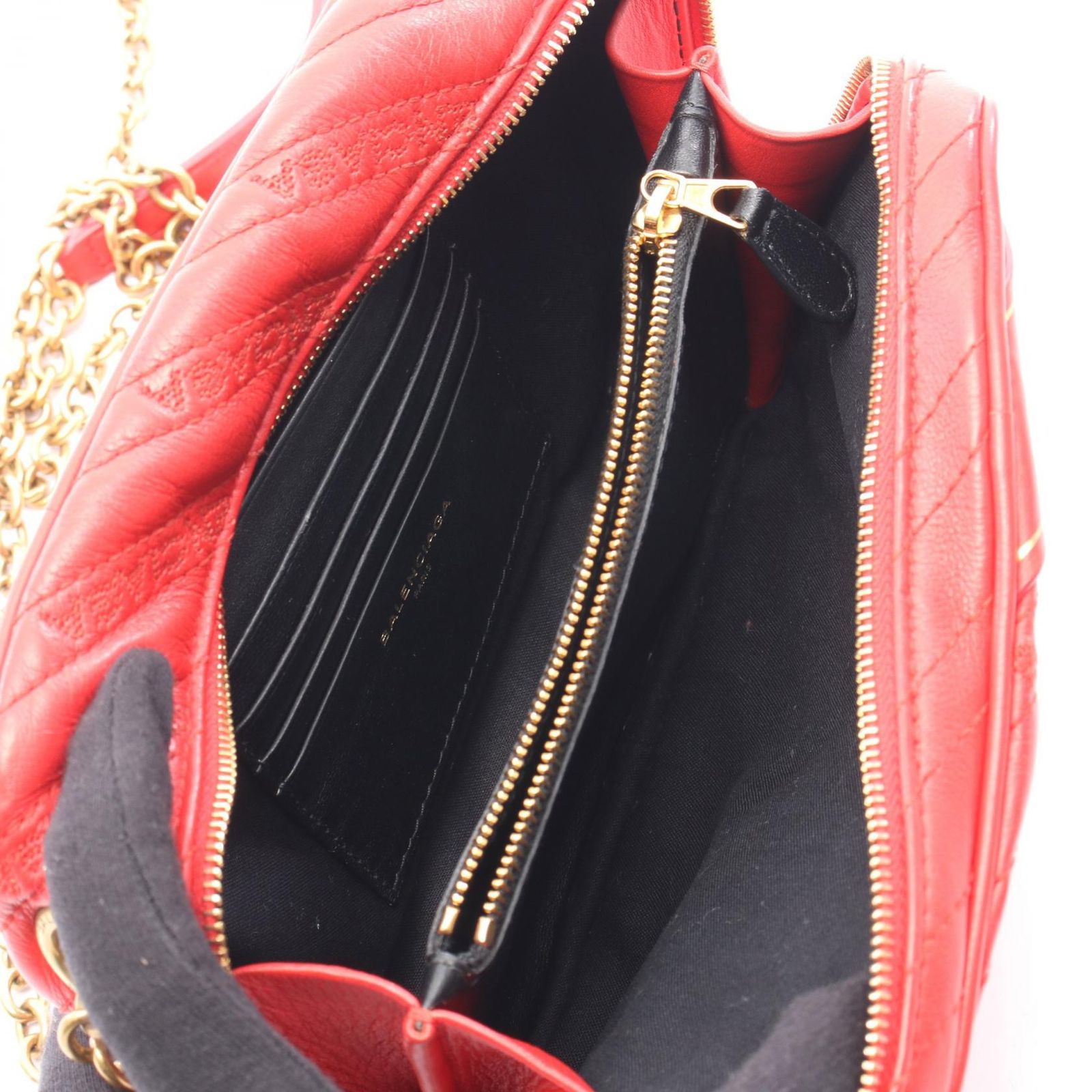 バレンシアガ BALENCIAGA ショルダーバッグ ブランケットリポーターXS 
