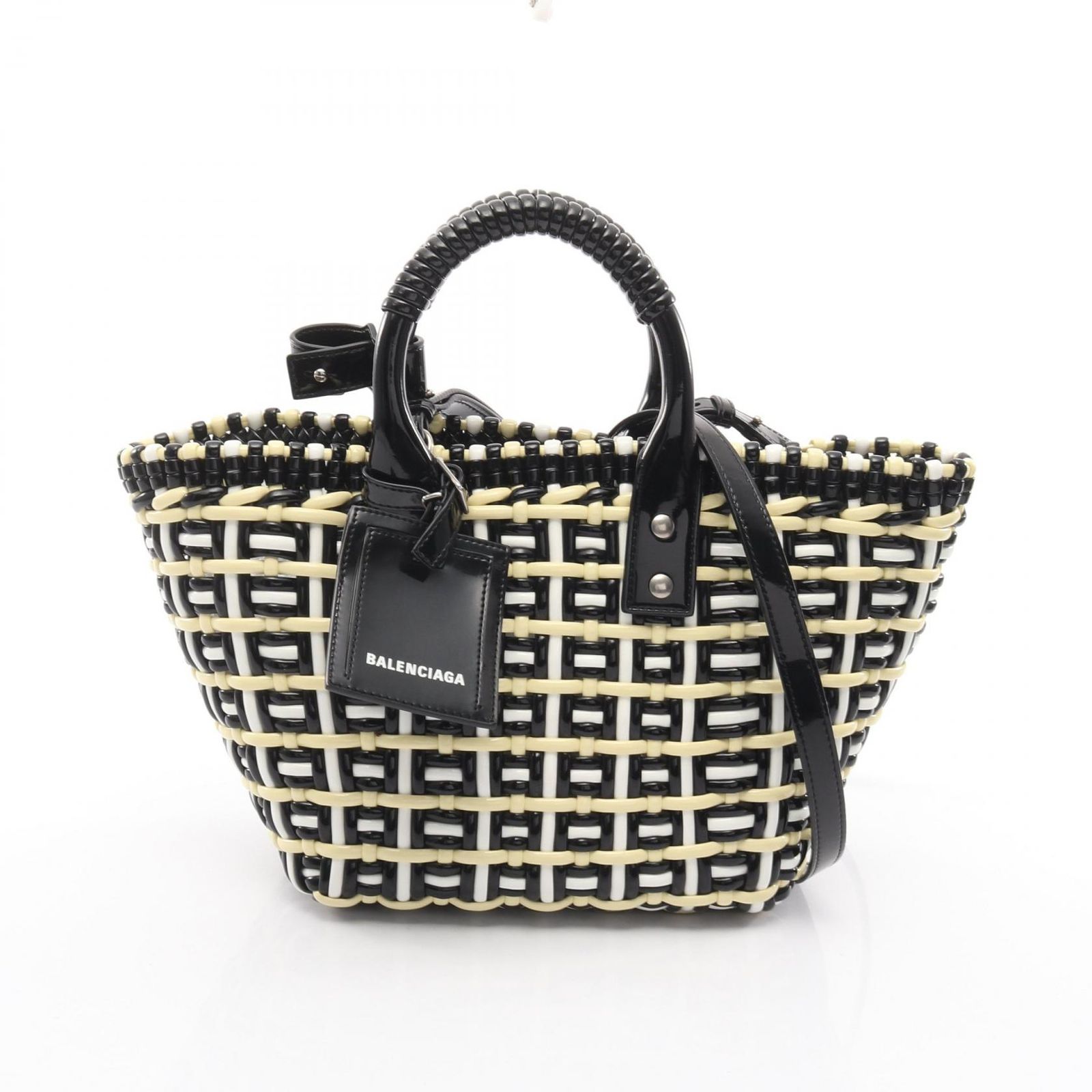 バレンシアガ BALENCIAGA ハンドバッグ ビストロXS マルチ ポリエステル ビストロ XS レディース Used B