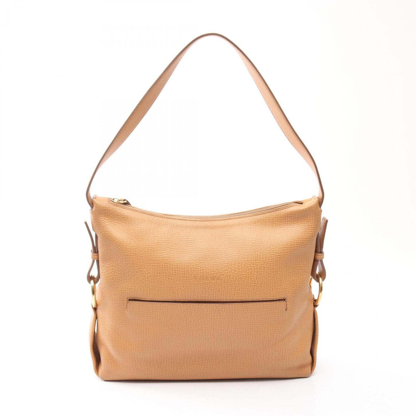 ロエベ LOEWE ショルダーバッグ ブラウン レザー ワンショルダー レディース Used B