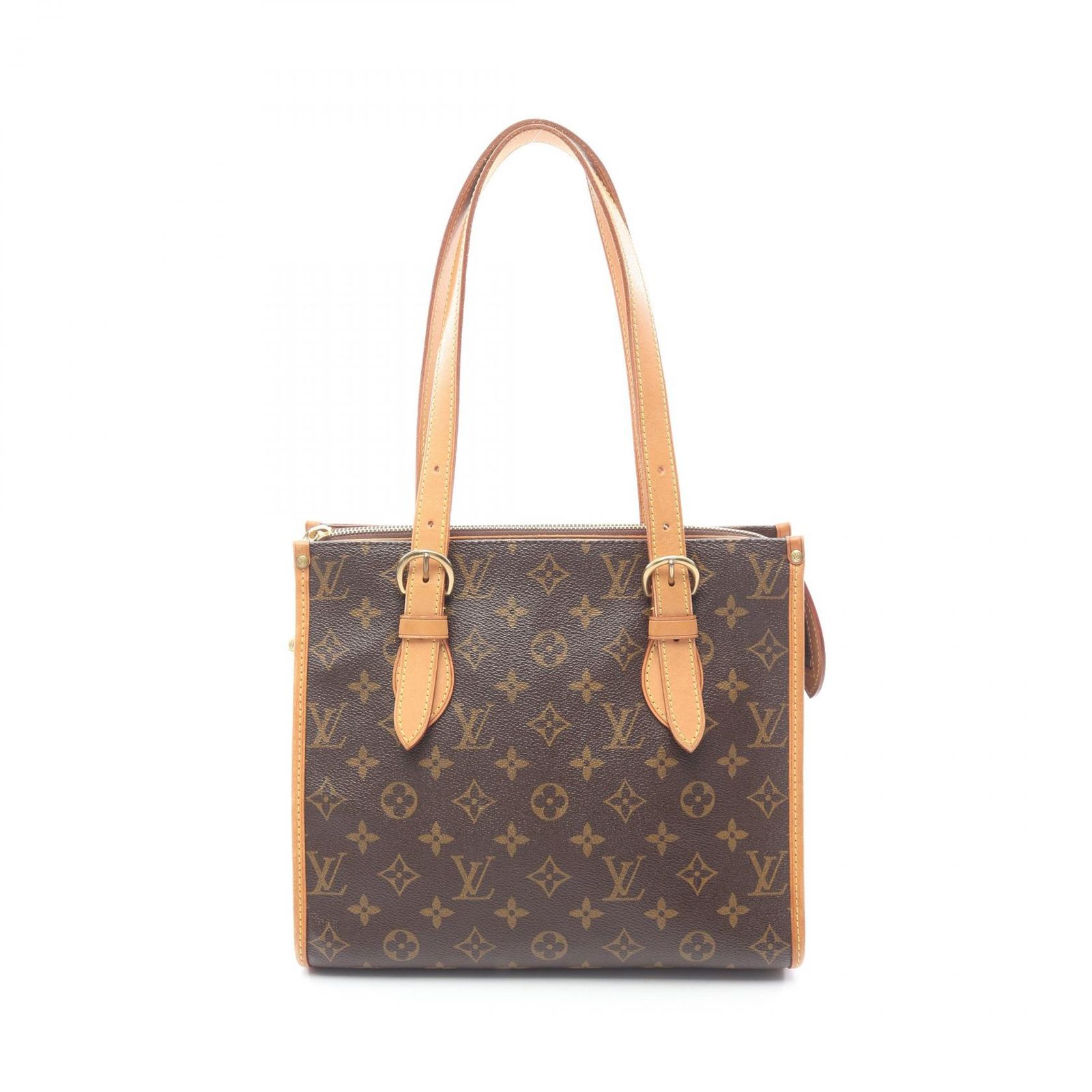 ルイ・ヴィトン LOUIS VUITTON トートバッグ ポパンクール オ M40007 PVCコーティングキャンバス レザー ポパンクール・オ レディース Used A