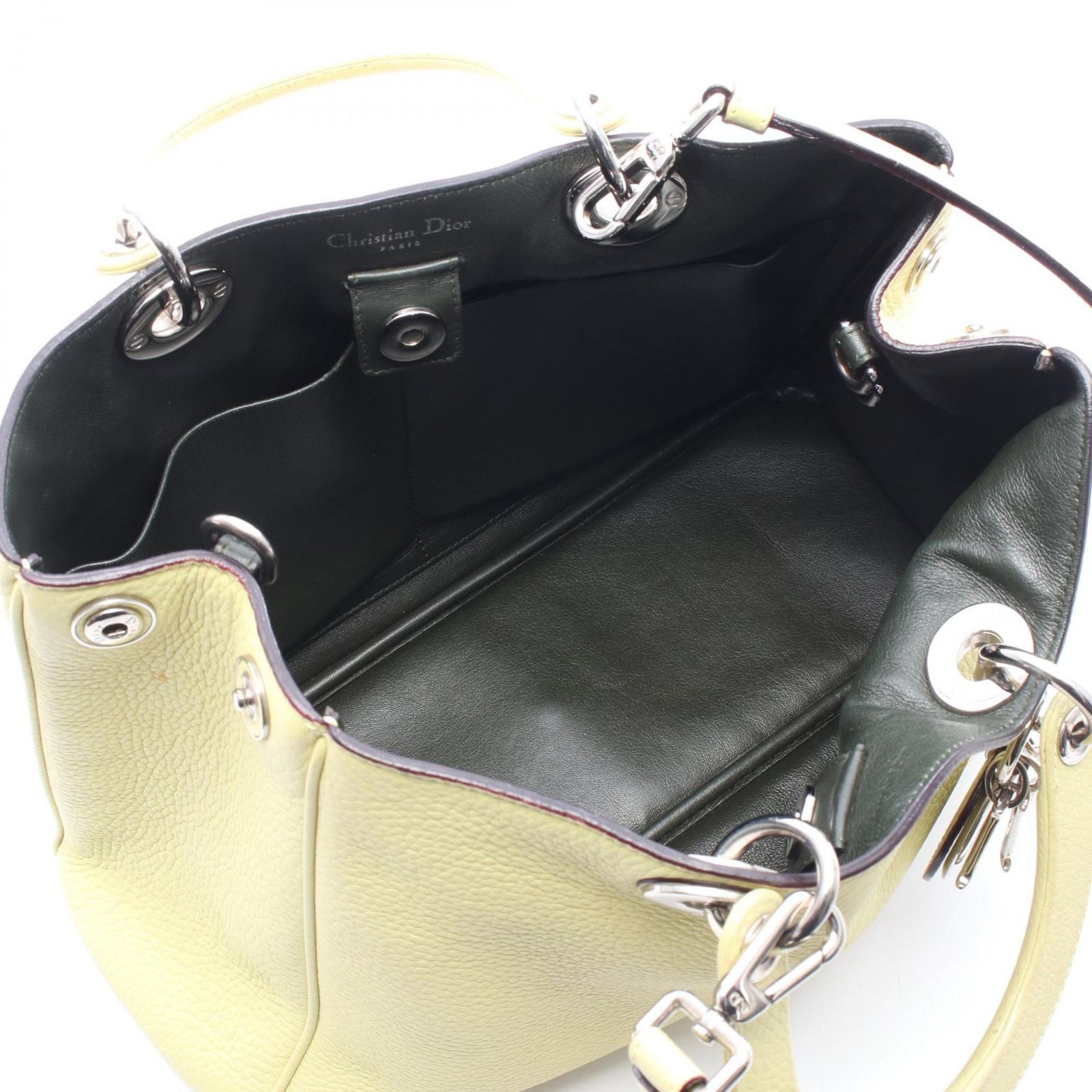 ディオール Dior ハンドバッグ ディオリッシモ 2WAY イエロー レザー 