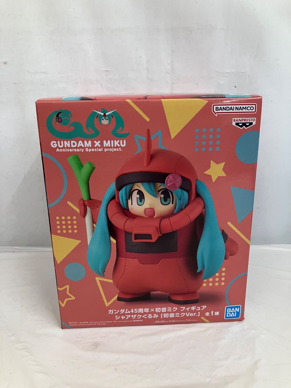未開封 ガンダム45周年 初音ミク シャアザクぐるみ フィギュア 3個