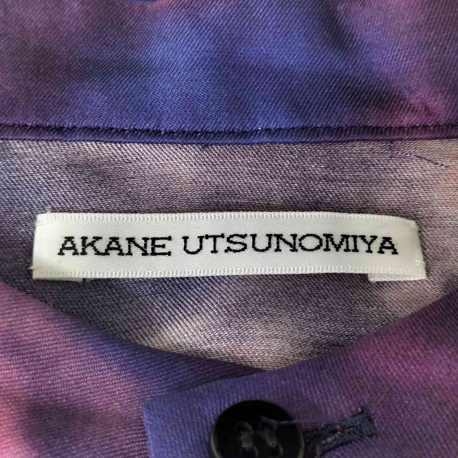 AKANE UTSUNOMIYA 18SS シルクプリントトップス アカネウツノミヤ AKANE UTSUNOMIYA 24AW キュプラ シルク プリント
