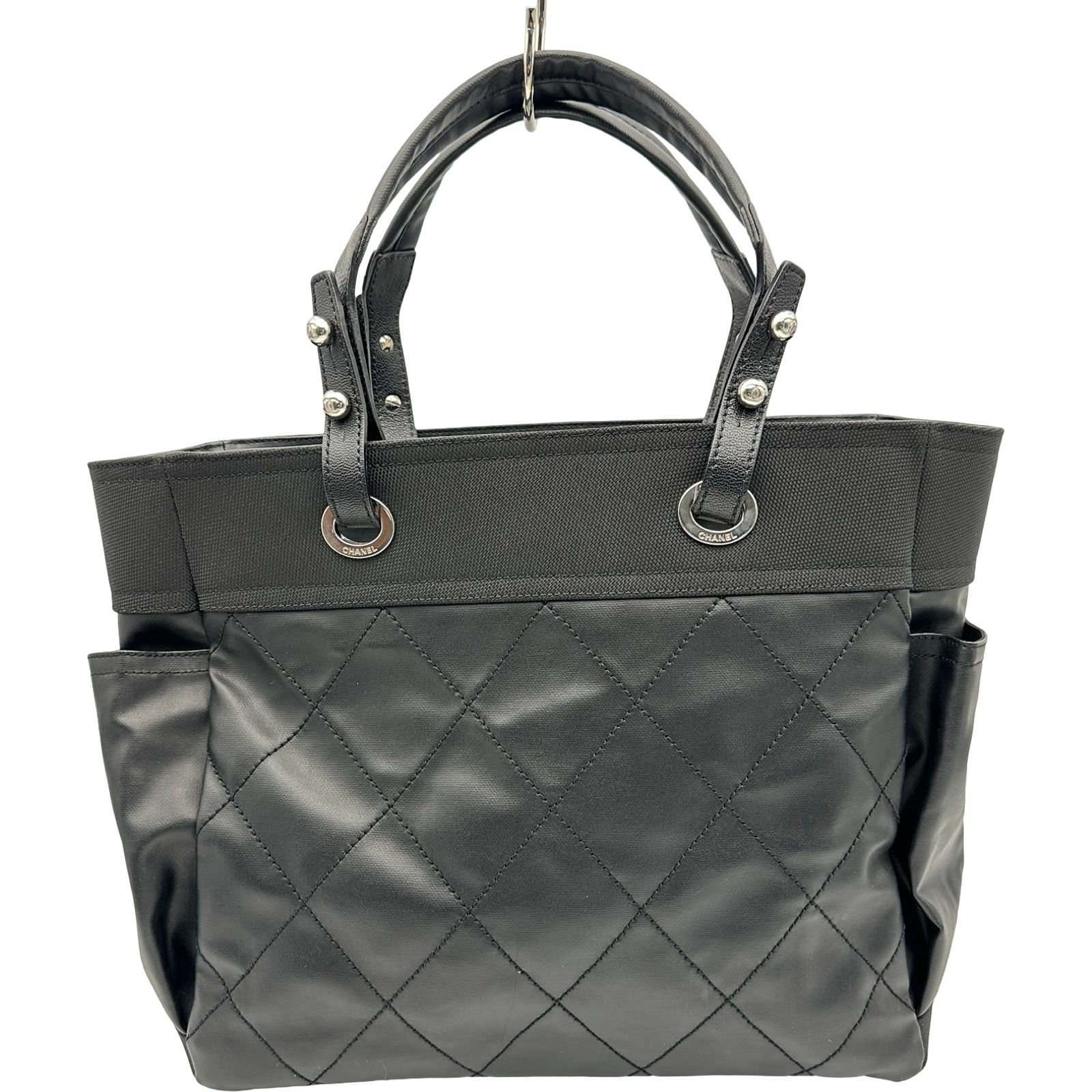 CHANEL パーティバッグ シャネル CHANEL パリピアリッツトートGM A34210 14番台 ブラック