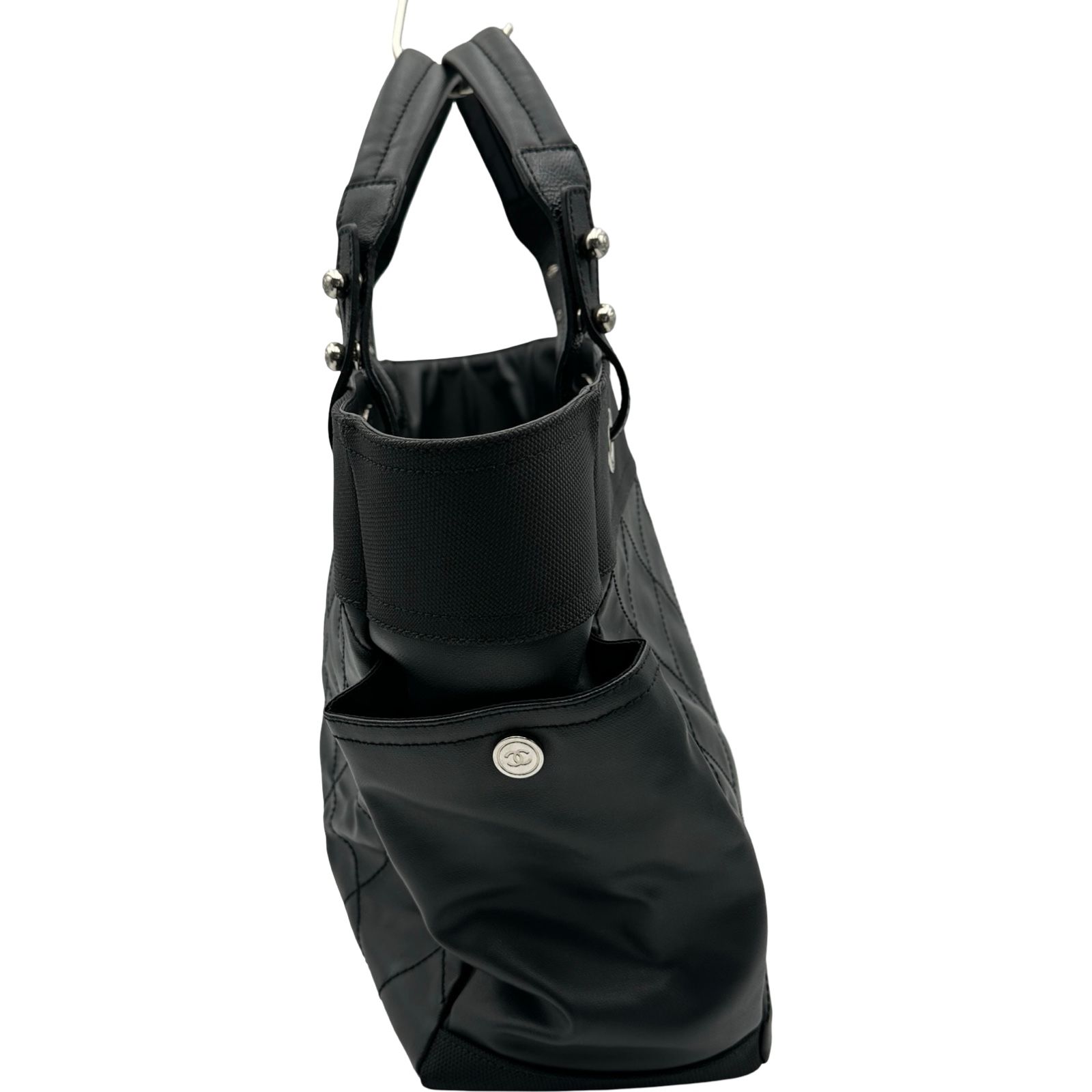 シャネル CHANEL パリピアリッツトートGM A34210 14番台 ブラック