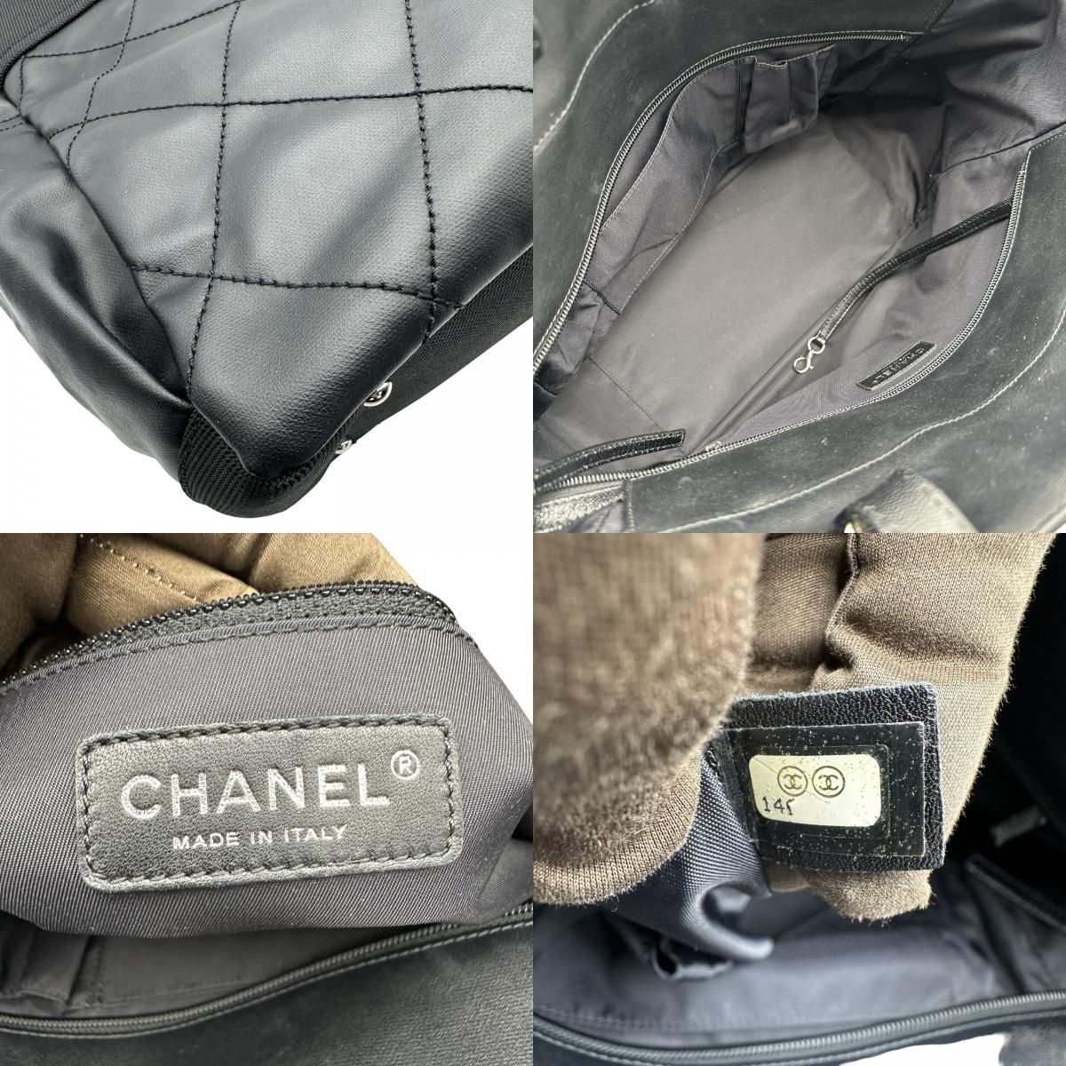 シャネル CHANEL パリピアリッツトートGM A34210 14番台 ブラック