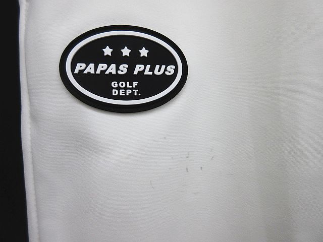 PAPAS PLUS GOLF パパス ゴルフパンツ ゴルフウェア 白 ホワイト