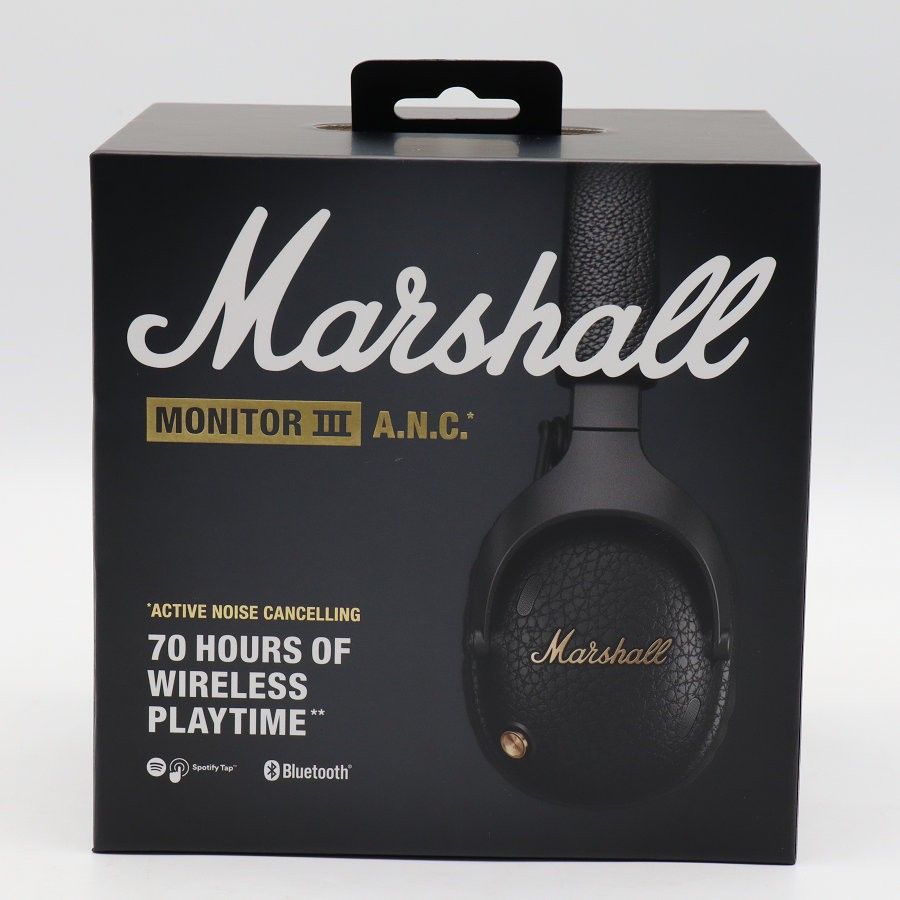 【新品未開封】Marshall MONITOR III A.N.C. ブラック ヘッドホン アクティブノイズキャンセリング マーシャル モニター 本体