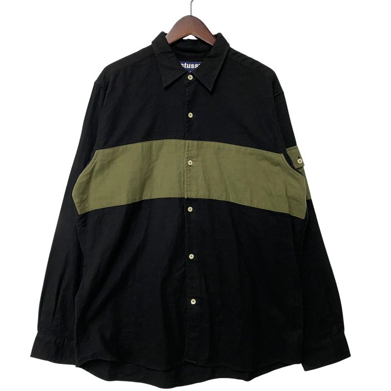 【中古品】 OLD STUSSY オールドステューシー USA製 SWITCHING スイッチング L/S SHIRT ロングスリーブ シャツ トップス 長袖 【142-260512-ya-05-izu】 11,858円