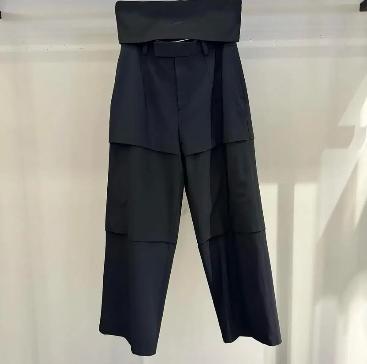 24SS SONGZIO HOMME(ソンジオ・オム) コレクション プレート ワイド パンツ 78サイズ