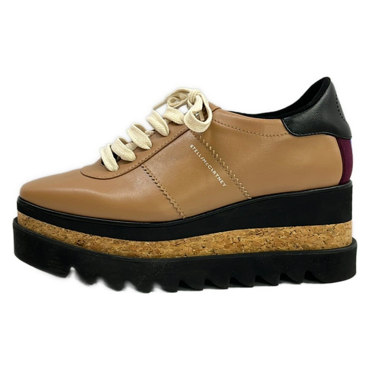 stellamccartney(ステラマッカートニー) スニーカー 37 1/2 レディース - ライトブラウン×黒×マルチ プラットフォーム/エリス