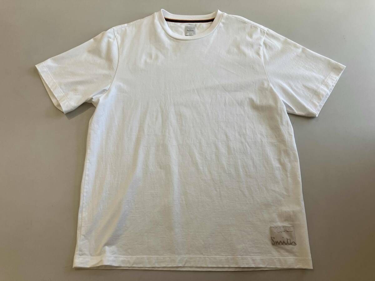 Paul Smith Cropped Logo ポールスミス クロップドロゴ 半袖Tシャツ クルーネック ホワイト XL 153563