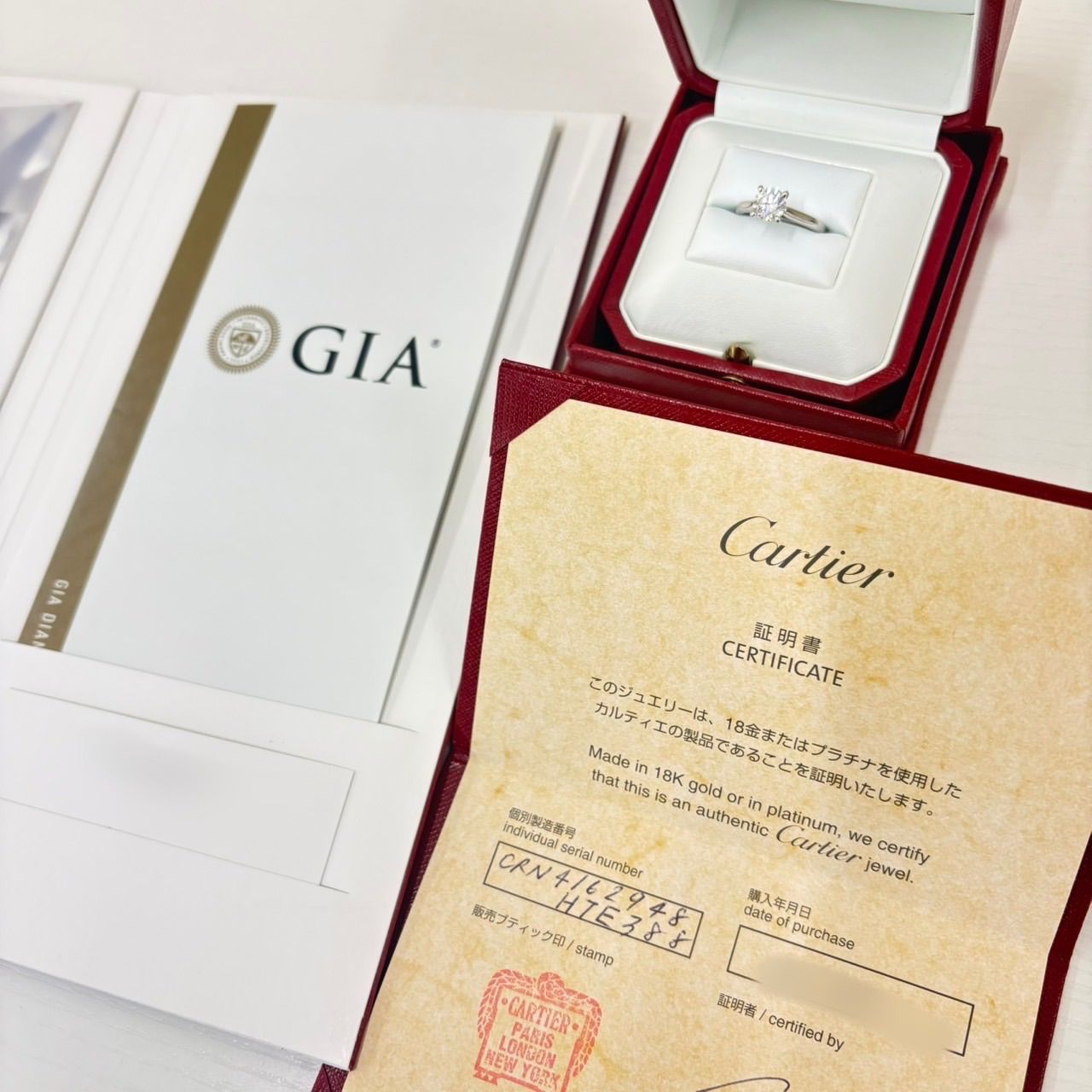 極美品 Cartierカルティエ ダイヤモンドリング1.03ct 8号 - メルカリ