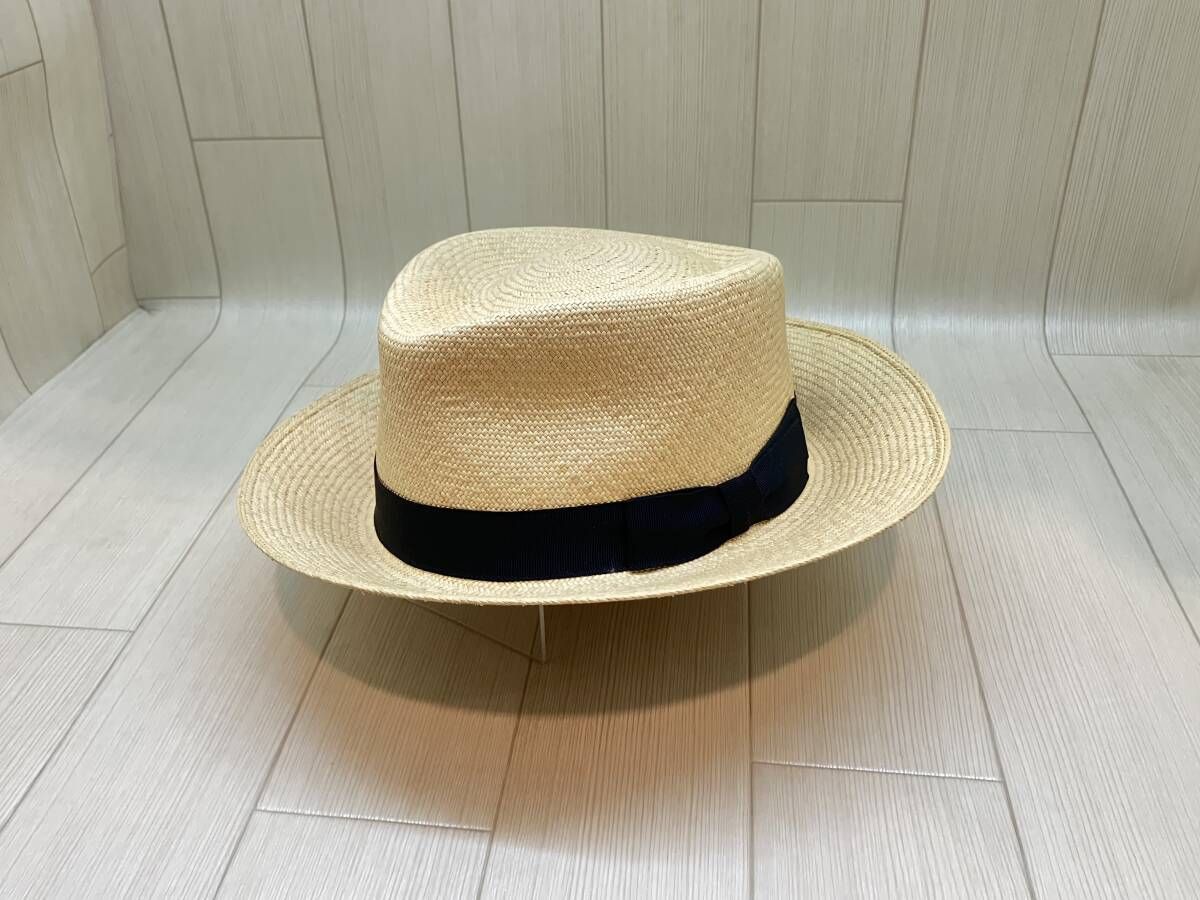 ★ NEWT HONOLULU HAWAII ニュート ストローハット 麦わら帽子 リボン ブラック 通年