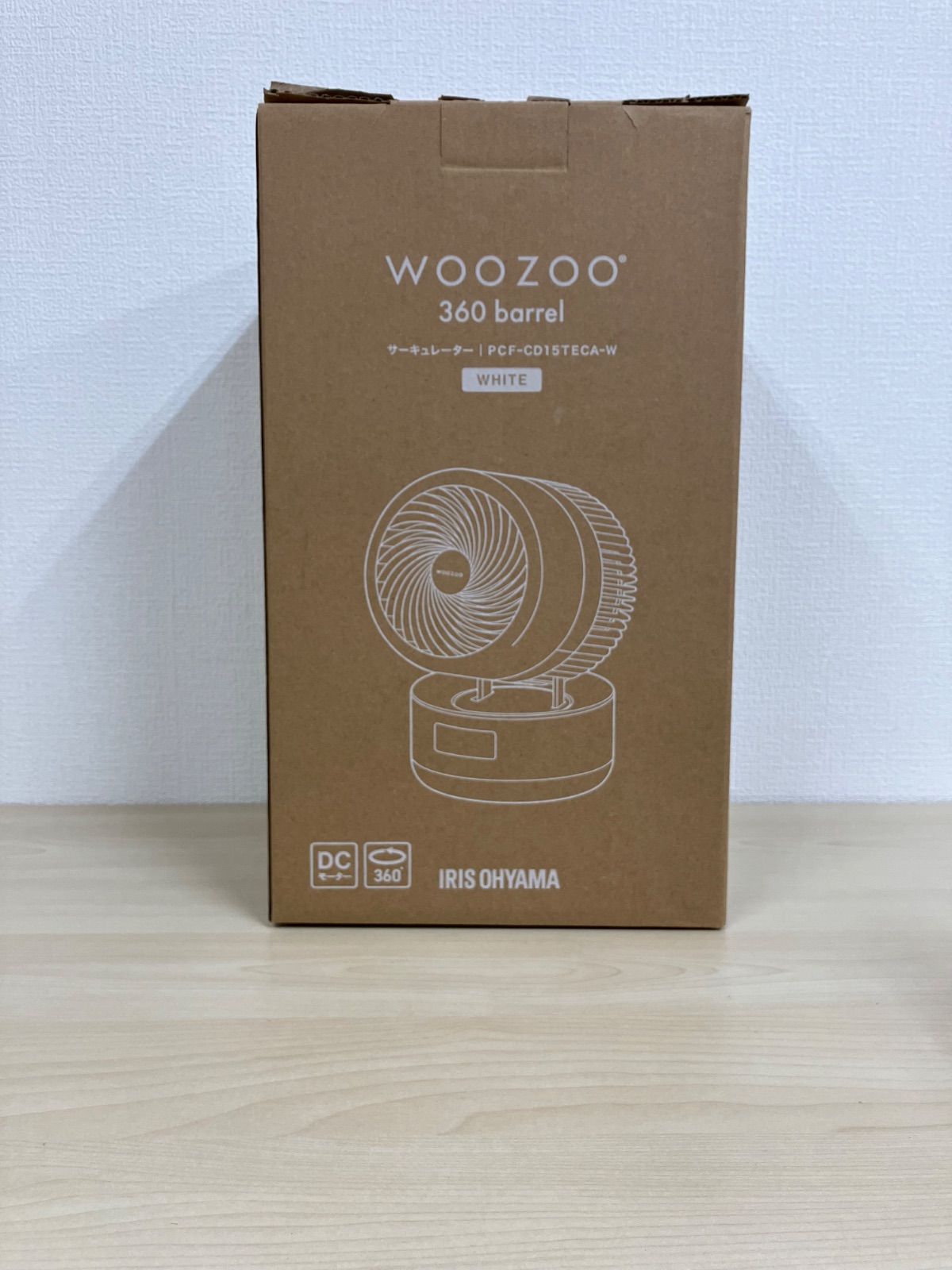 P/アイリスオーヤマ WOOZOO 360barrel サーキュレーター PCF-CD15TECA