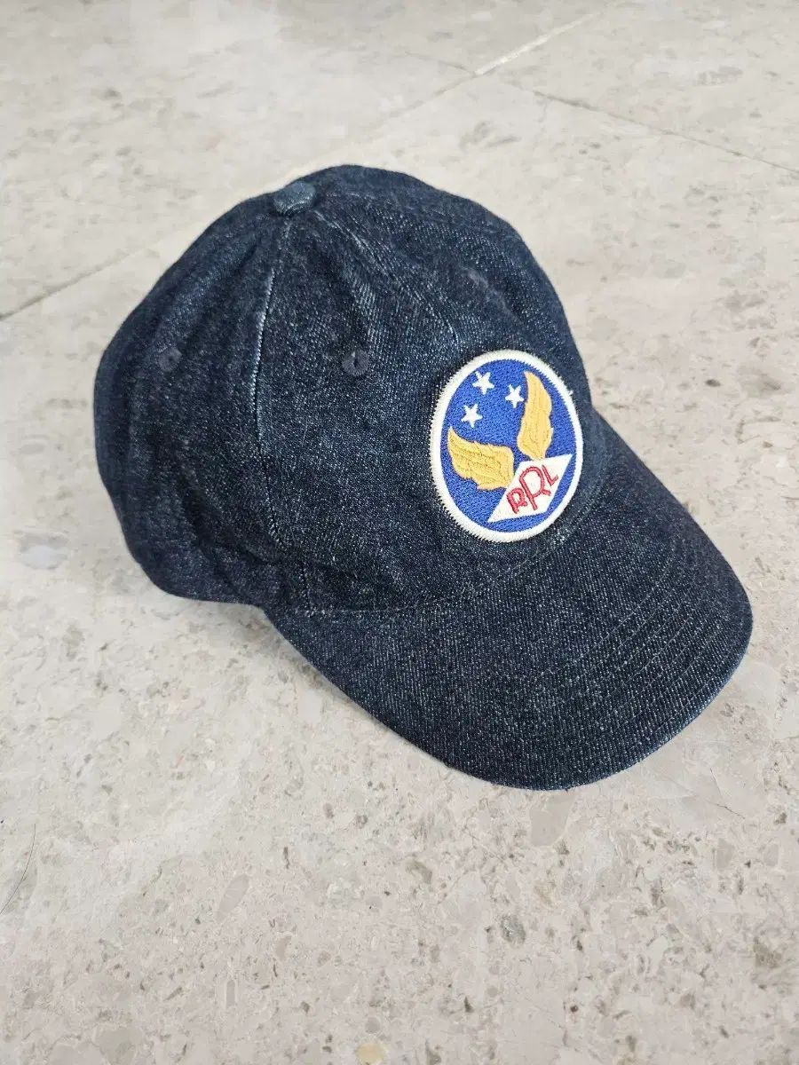 RRL(ダブルアールエル) ウイング ロゴ デニム ベースボールキャップ