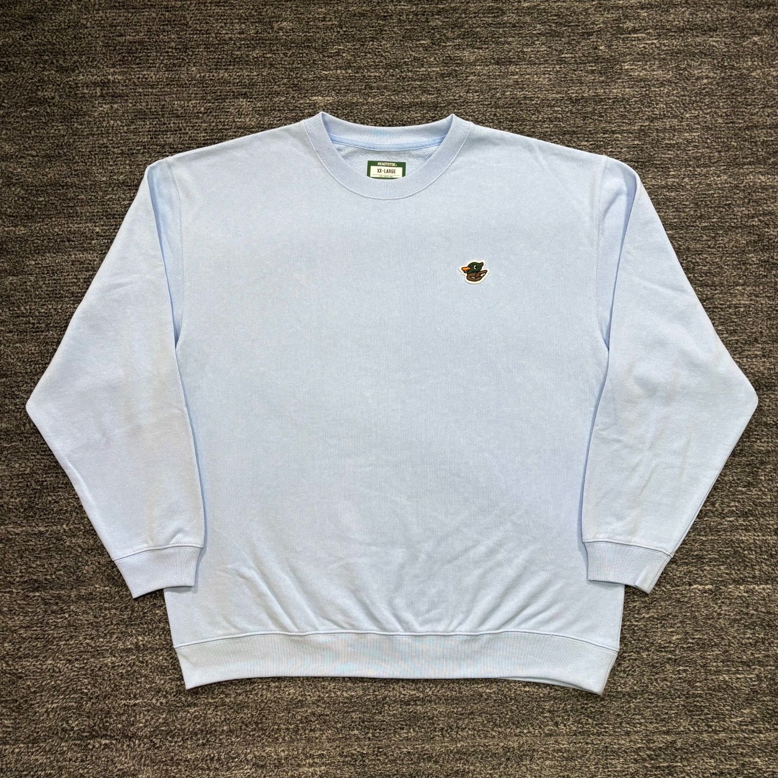 美品 CLUB HAUS HEAD TO TOE クルーネックスウェット ライトブルー XXL
