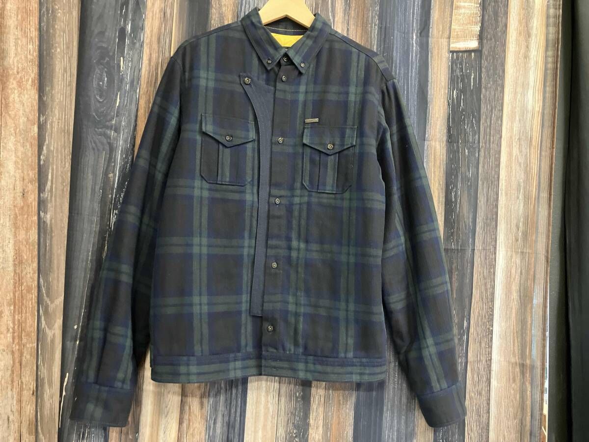 DSQUARED2 ディースクエアード チェックジャケット グリーン 50