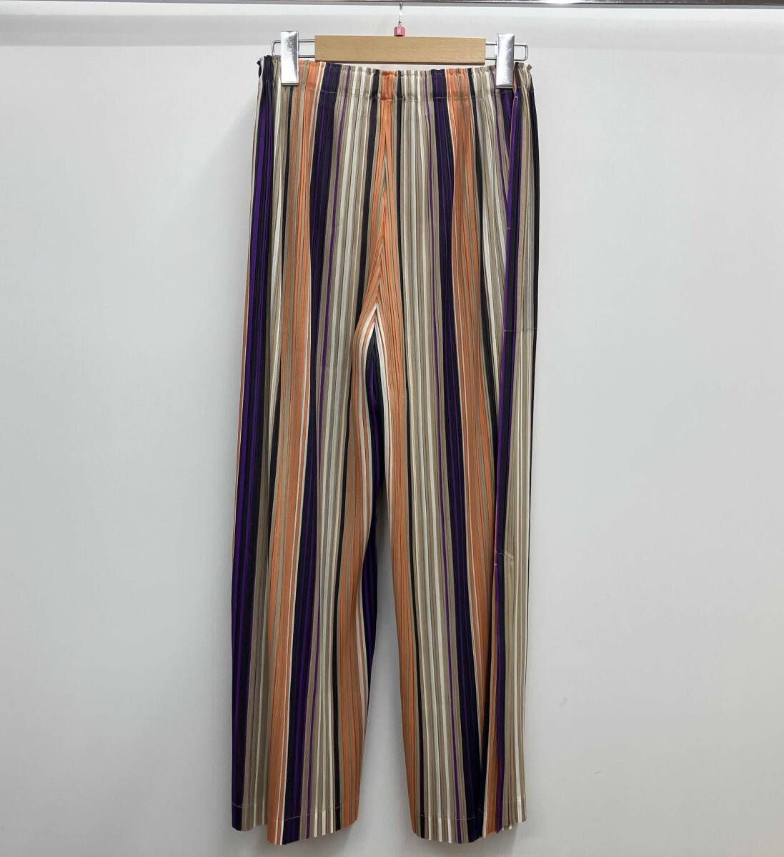 PLEATS PLEASE プリーツプリーズ プリーツパンツ ストライプ ISSEY