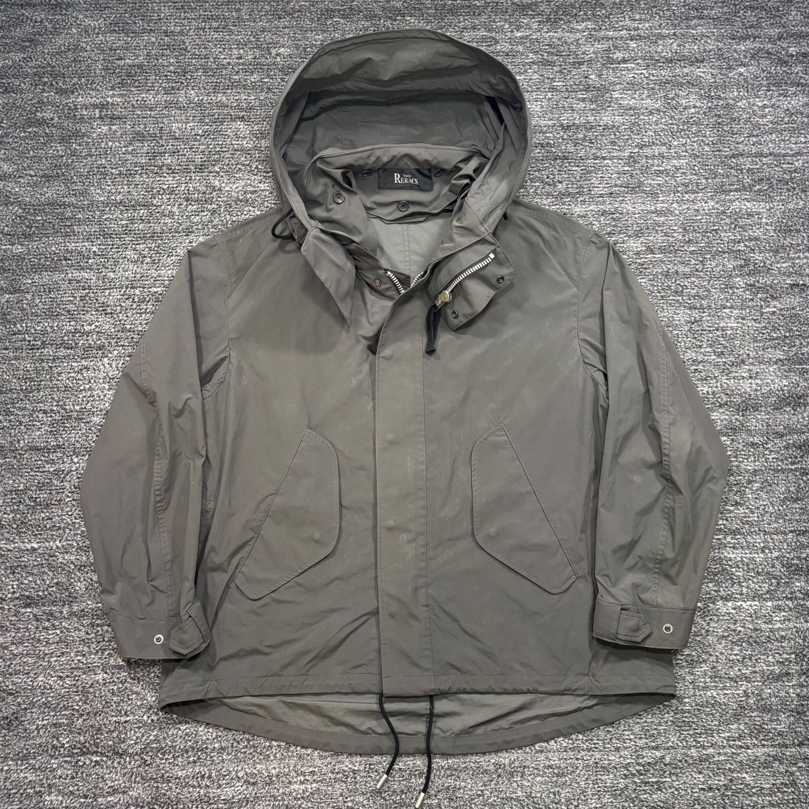 The Reracs ショートモッズコート 46 グレー 美品 THE RERACS SHORT MODS COAT 20SS-RECT-232-J 46 リラクス モッズ